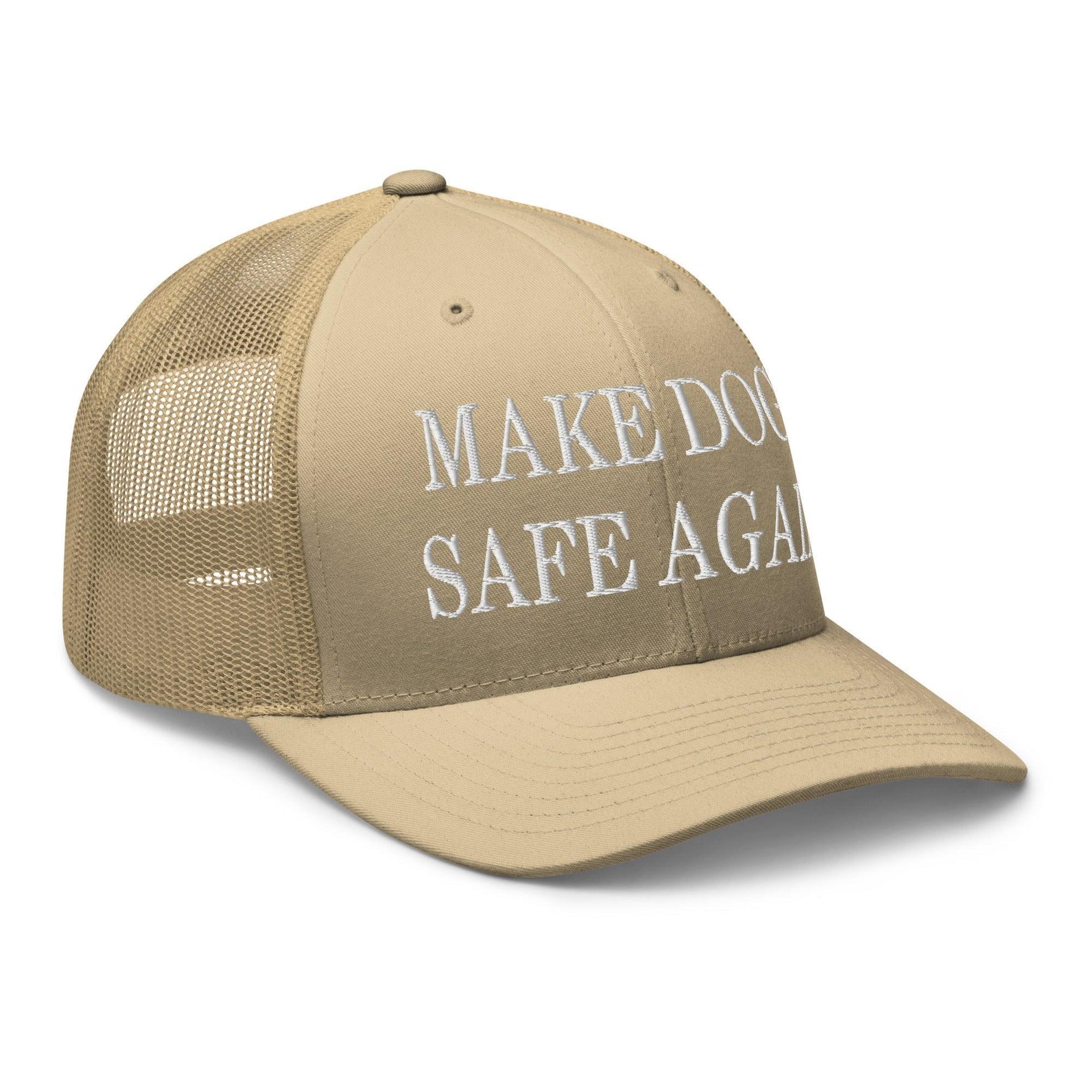 Make Dogs Safe Again Embroidered Mesh Trucker Hat Capital Crowns Make Again Trucker Hats