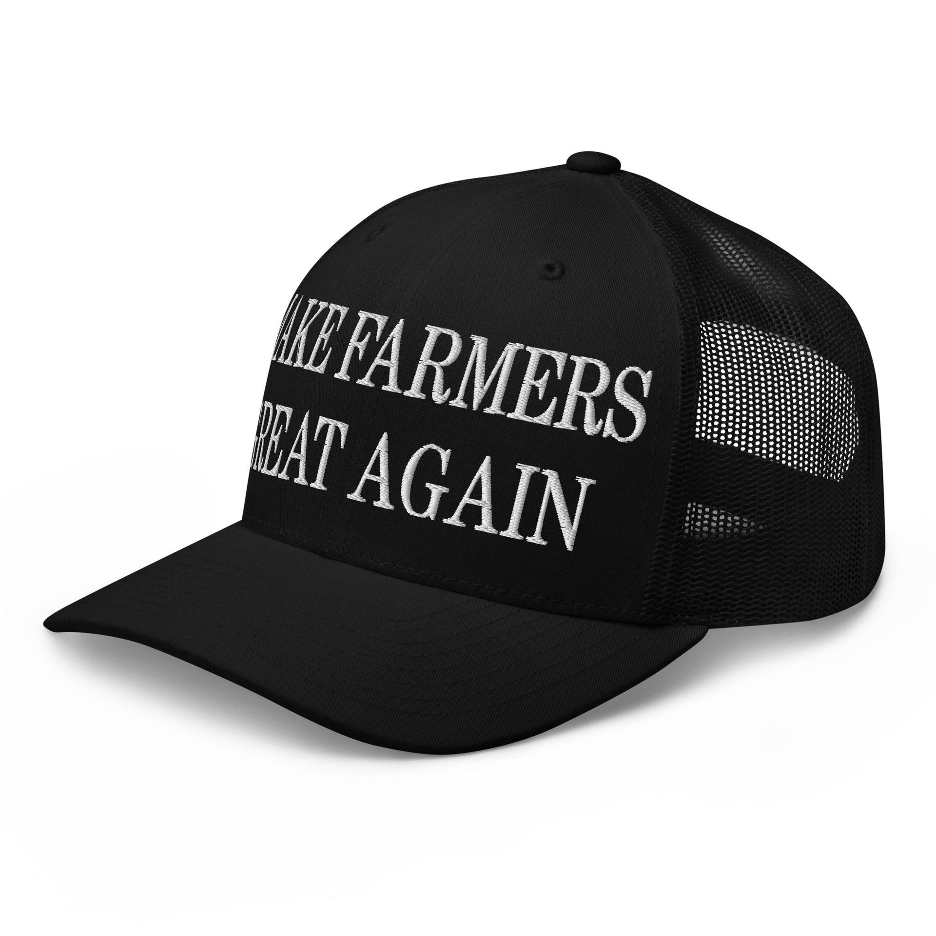 Make Farmers Great Again Embroidered Mesh Trucker Hat Capital Crowns LADs Make Again Trucker Hats