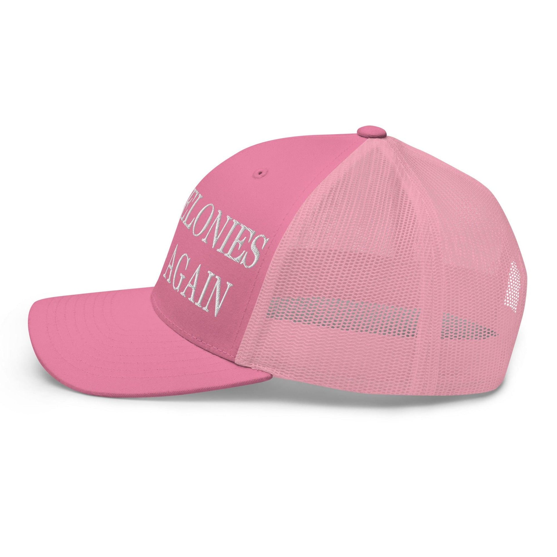 Make Felonies Wrong Again Embroidered Mesh Trucker Hat Capital Crowns Make Again Trucker Hats