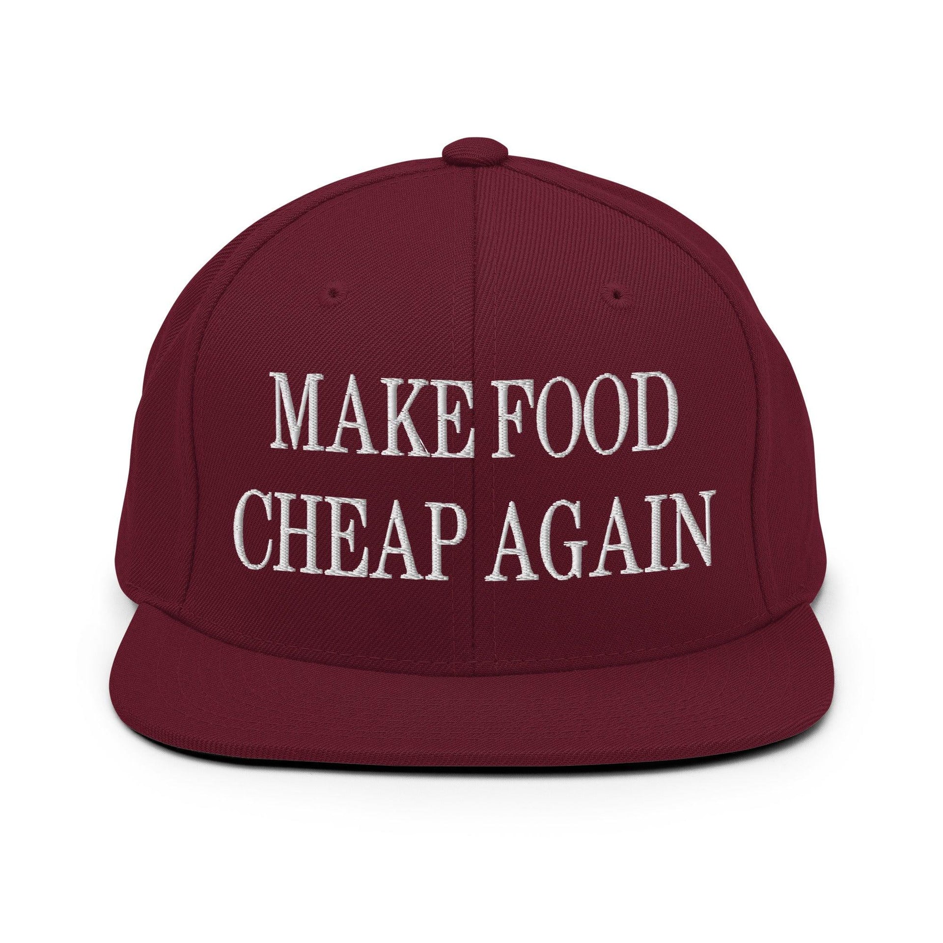 Make food it again hat: custom apparel now! Canada out. Mfaih1 Maroon Capital Crowns Make Again Snapback Hats