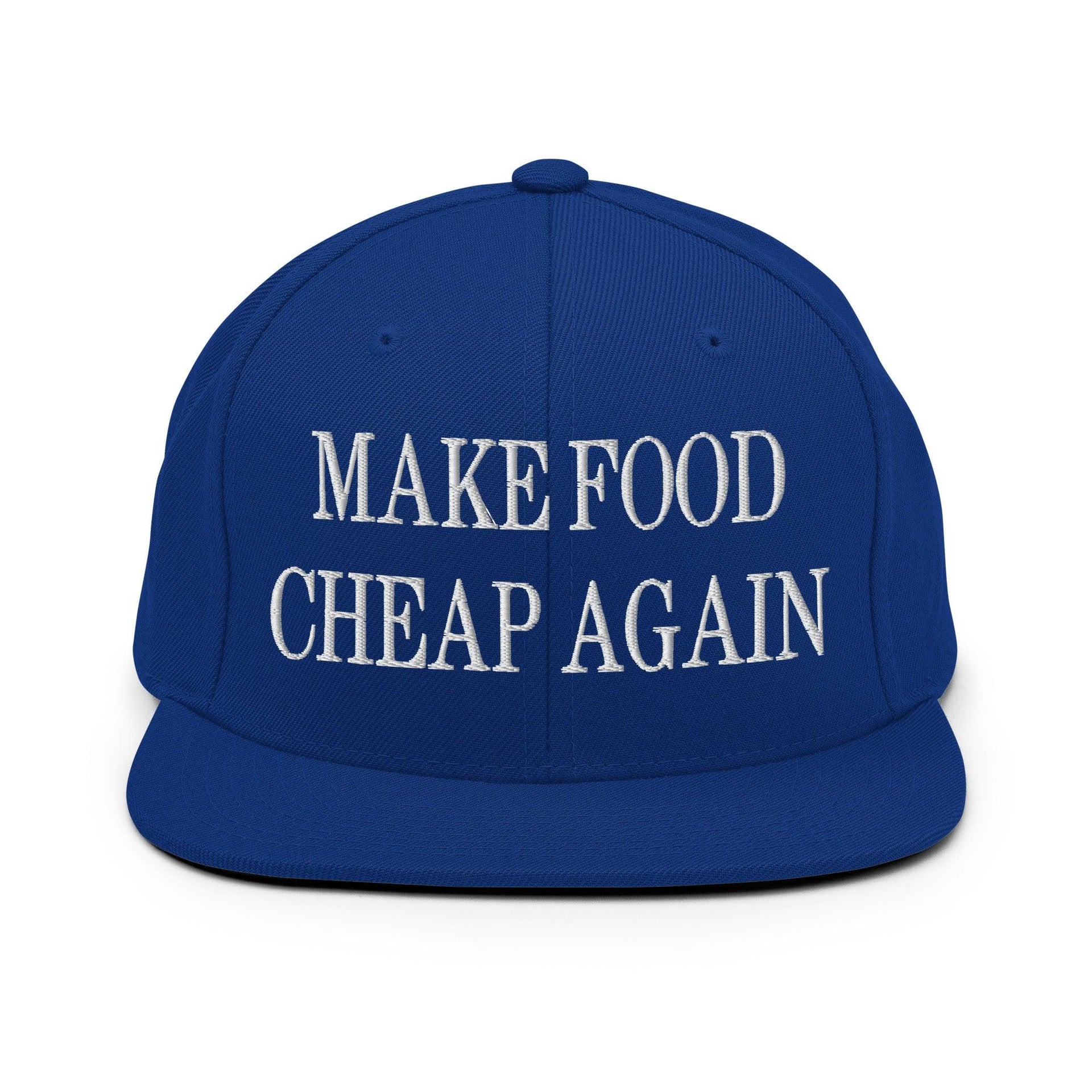 Make food it again hat: custom apparel now! Canada out. Mfaih1 Royal Blue Capital Crowns Make Again Snapback Hats