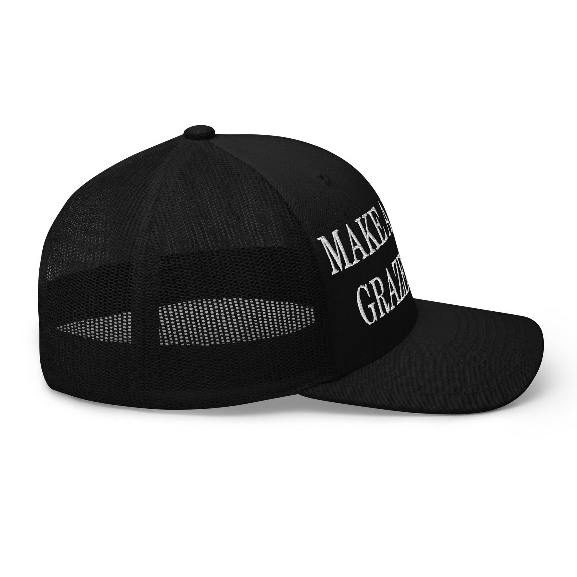 Make Us Graze Again Embroidered Mesh Trucker Hat Capital Crowns LADs Make Again Trucker Hats