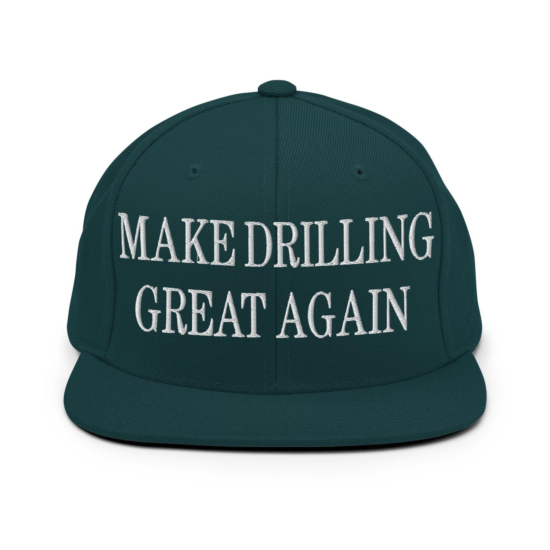 Make Them Great Again Embroidered Flat Bill Brim Snapback Hat Spruce Capital Crowns LADs Make Again