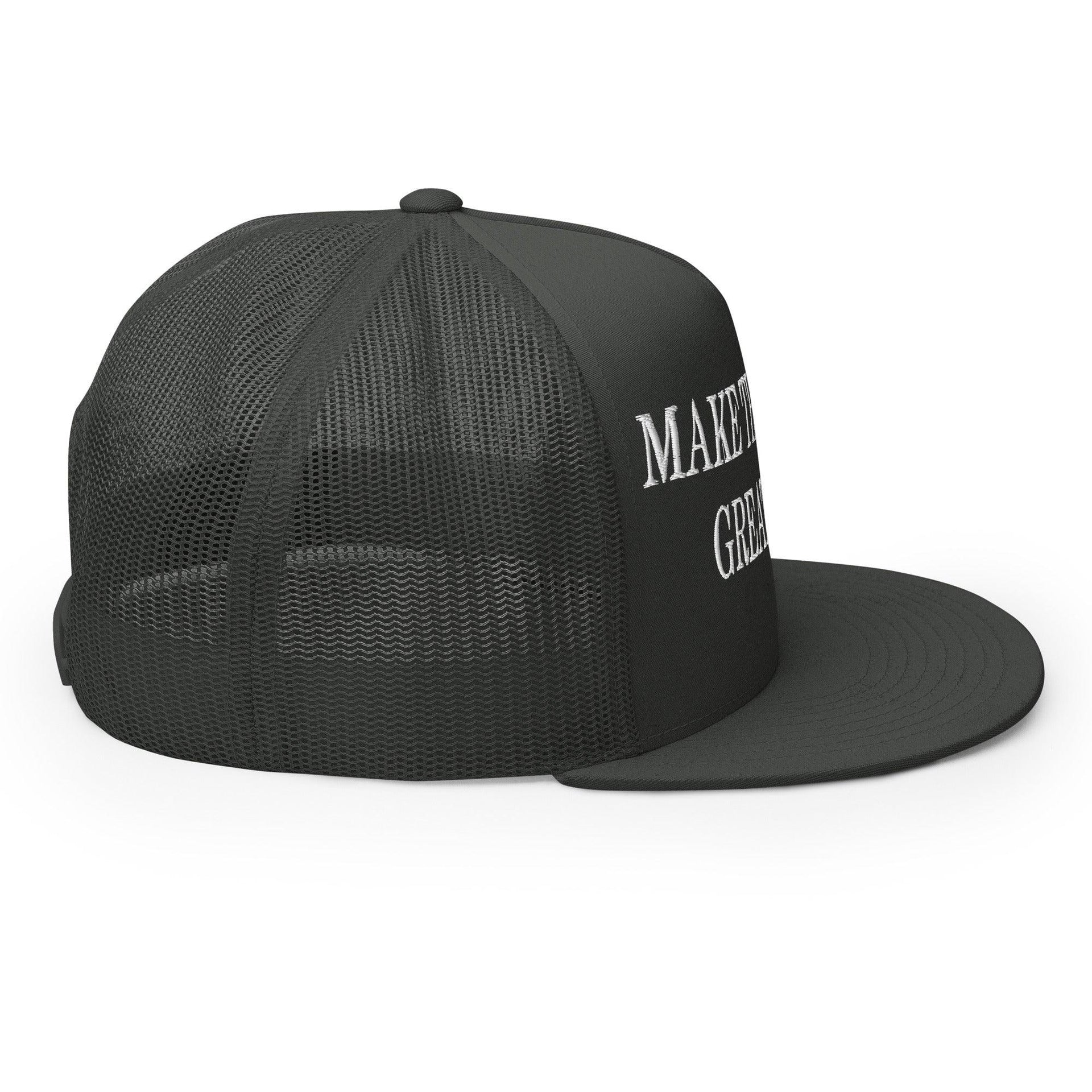 Make Them Great Again Embroidered Mesh Flat Bill Brim Trucker Hat Capital Crowns Football LADs Make Again Trucker Hats
