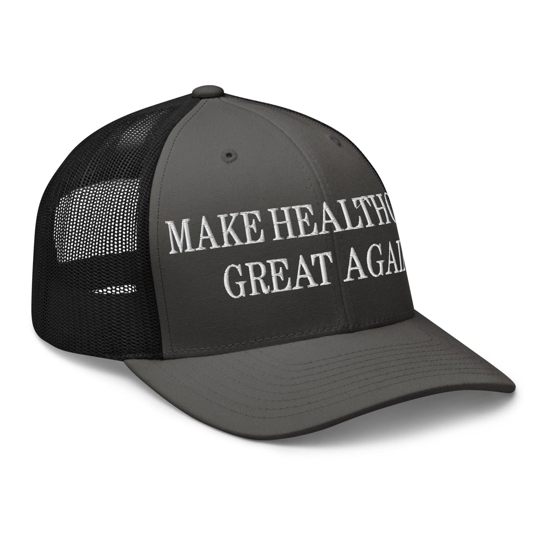 Make Healthcare Great Again Embroidered Mesh Trucker Hat Capital Crowns Make Again Trucker Hats