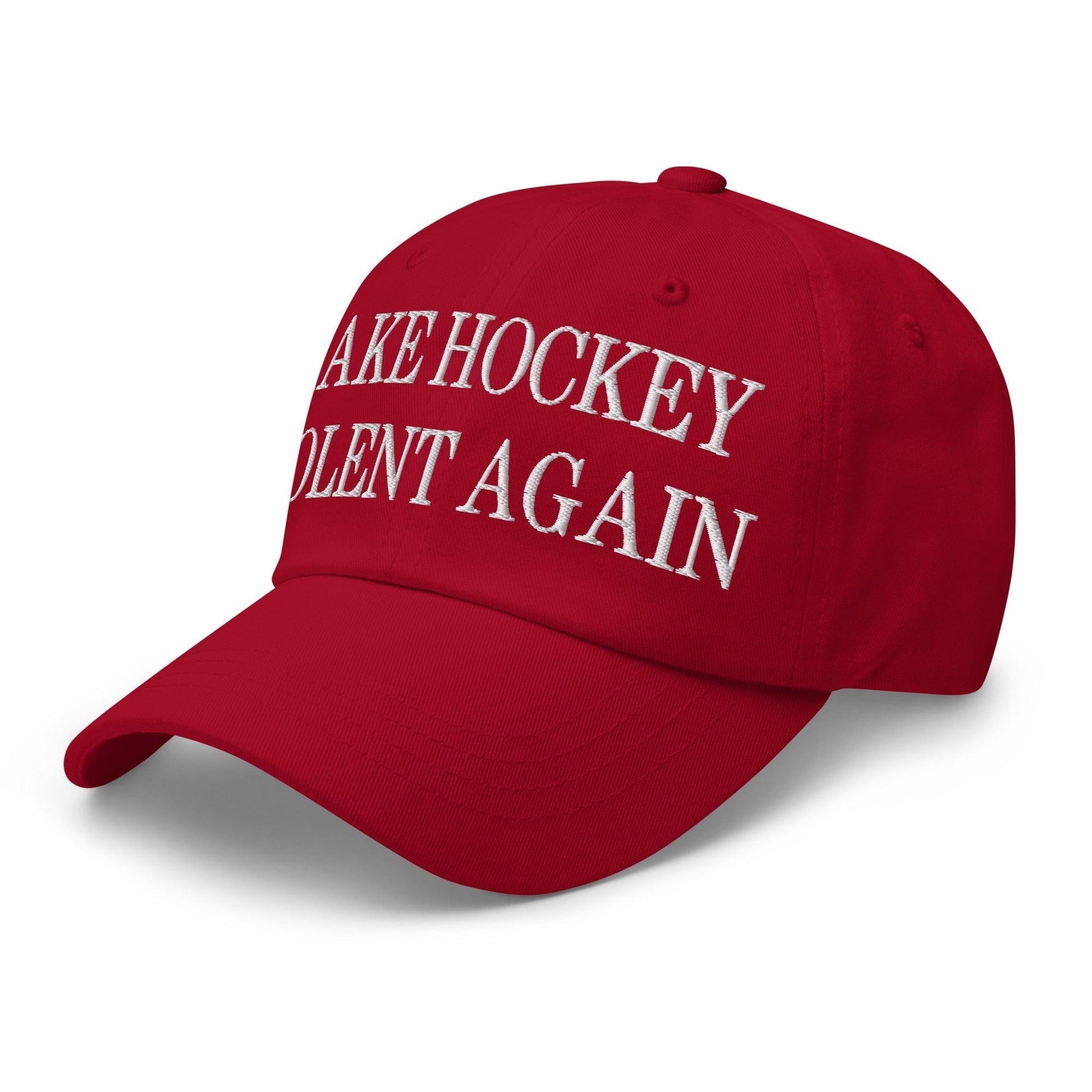 Make Hockey Violent Again Embroidered Dad Hat Capital Crowns Dad Hats Make Again