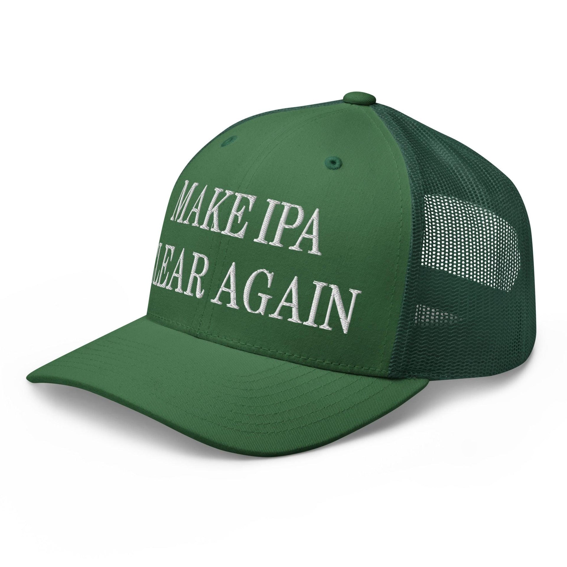 Make IPA Clear Again Embroidered Mesh Trucker Hat Capital Crowns Make Again Trucker Hats
