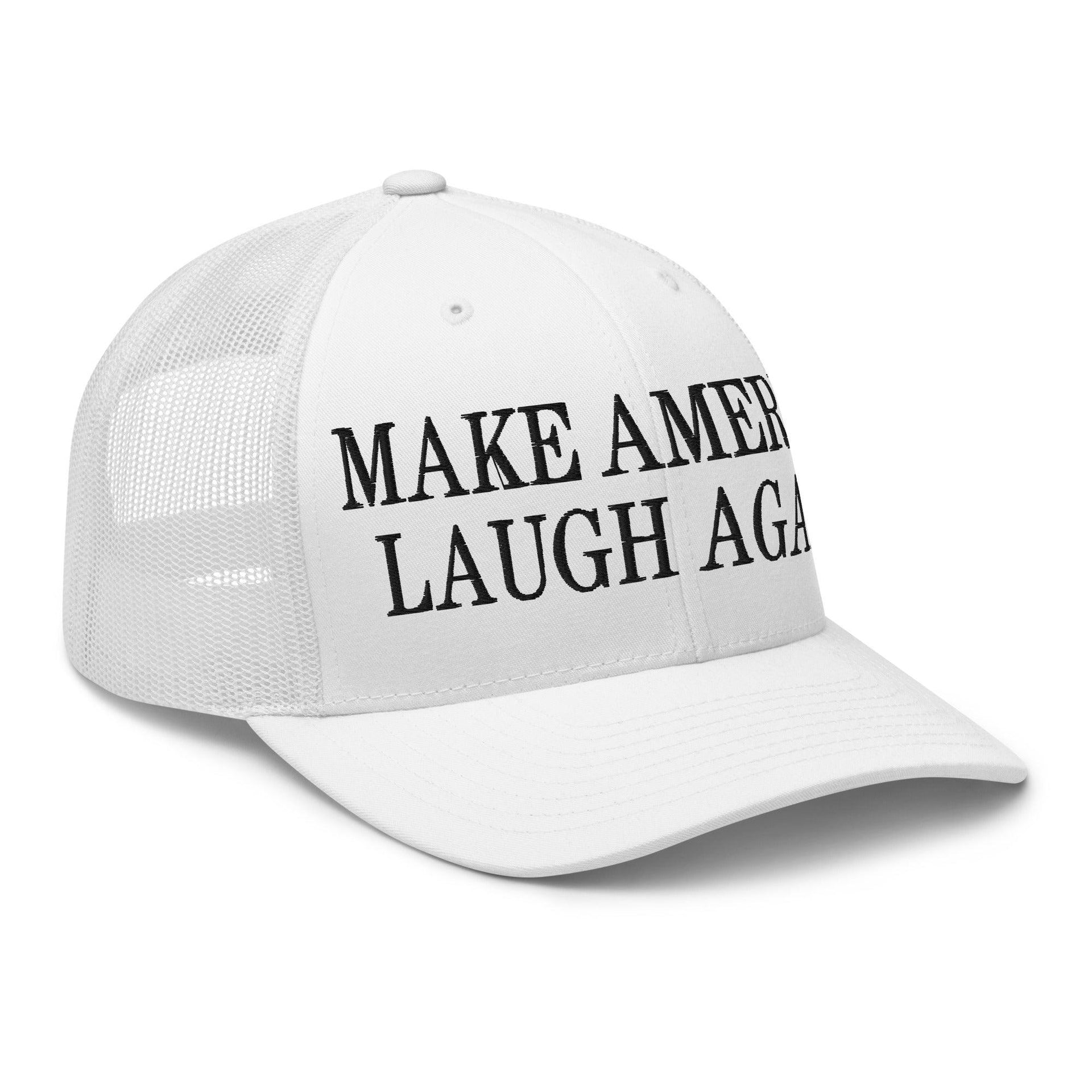 Make Us Laugh Again Mesh Trucker Hat Capital Crowns LADs Liberal Make Again Trucker Hats
