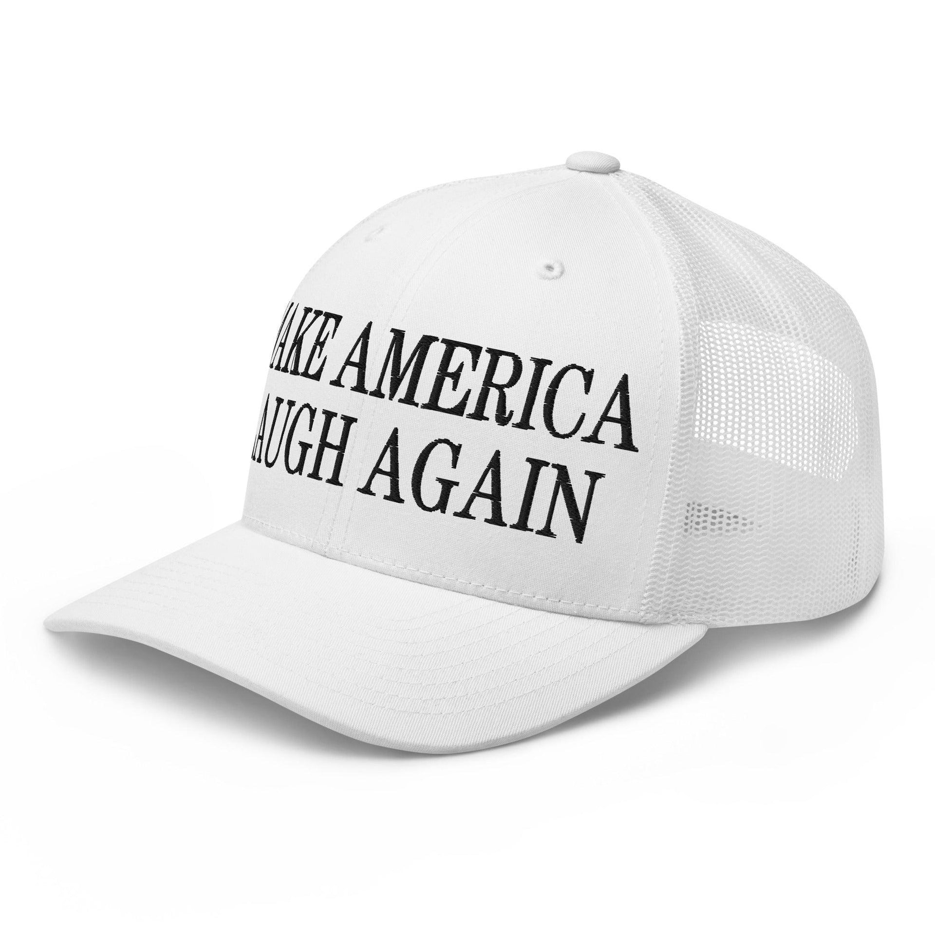 Make Us Laugh Again Mesh Trucker Hat Capital Crowns LADs Liberal Make Again Trucker Hats