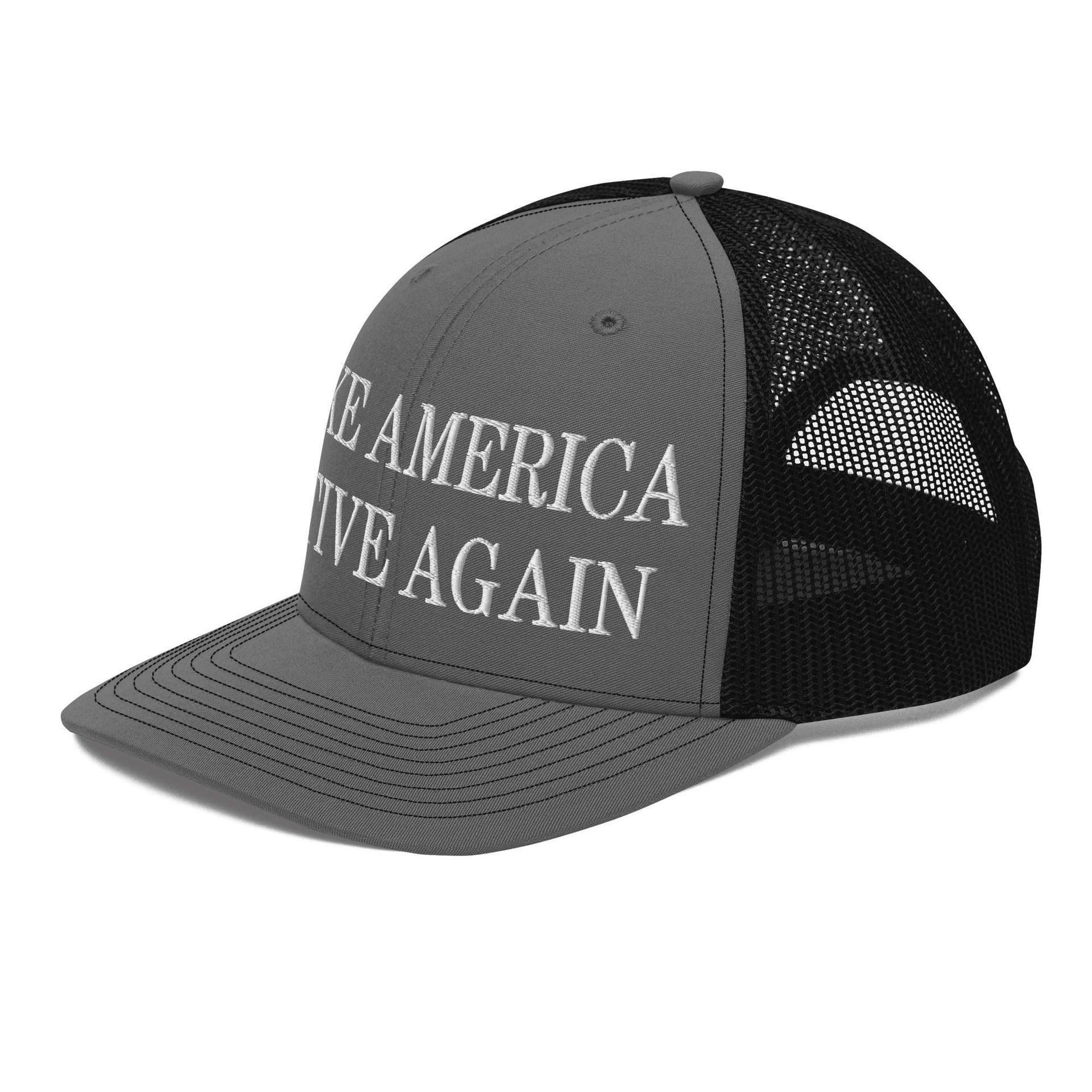 Make Us Native Again Embroidered Classic Mesh Trucker Hat Capital Crowns Make Again Trucker Hats