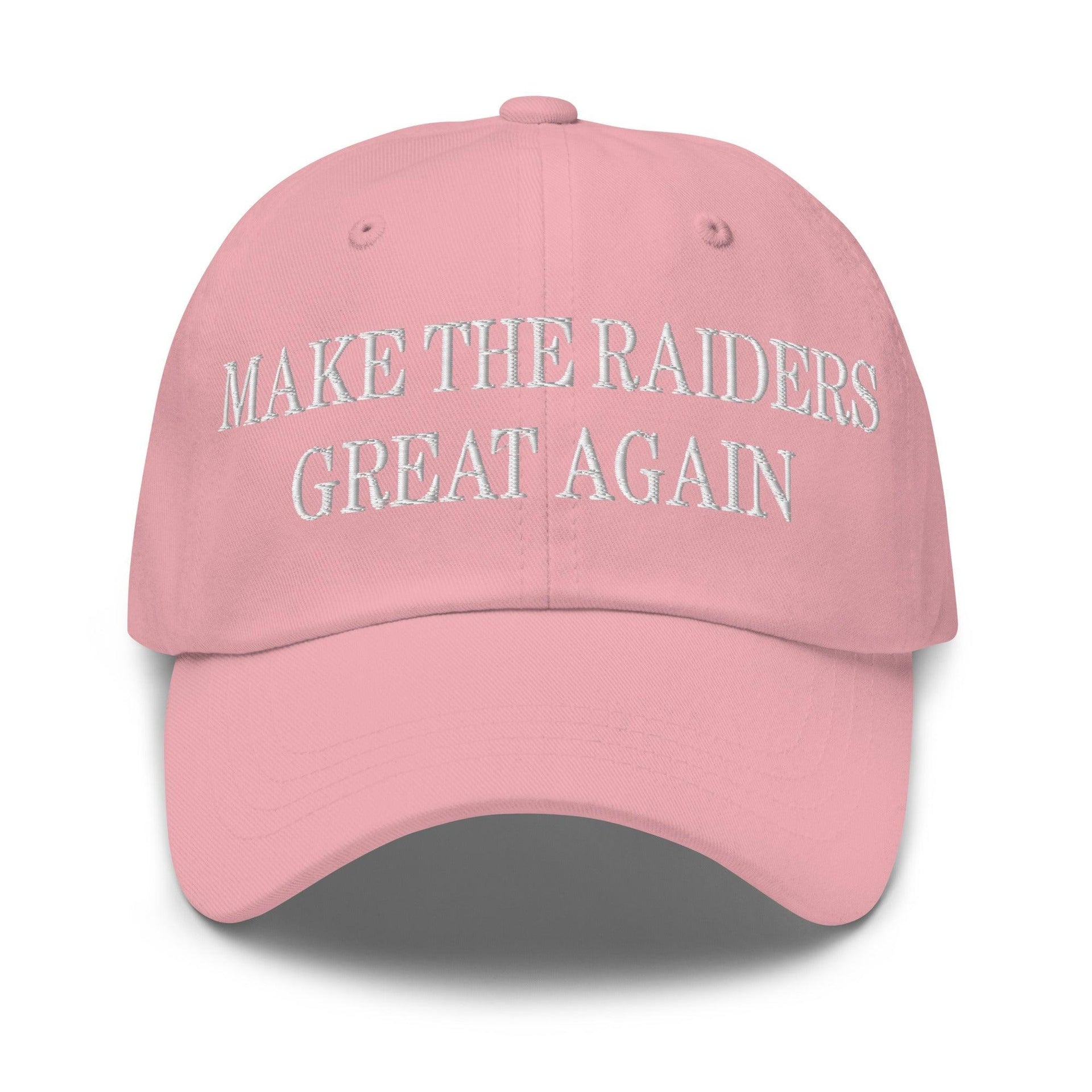 Make the Raiders Great Again Embroidered Dad Hat Pink Capital Crowns Dad Hats Football Make Again