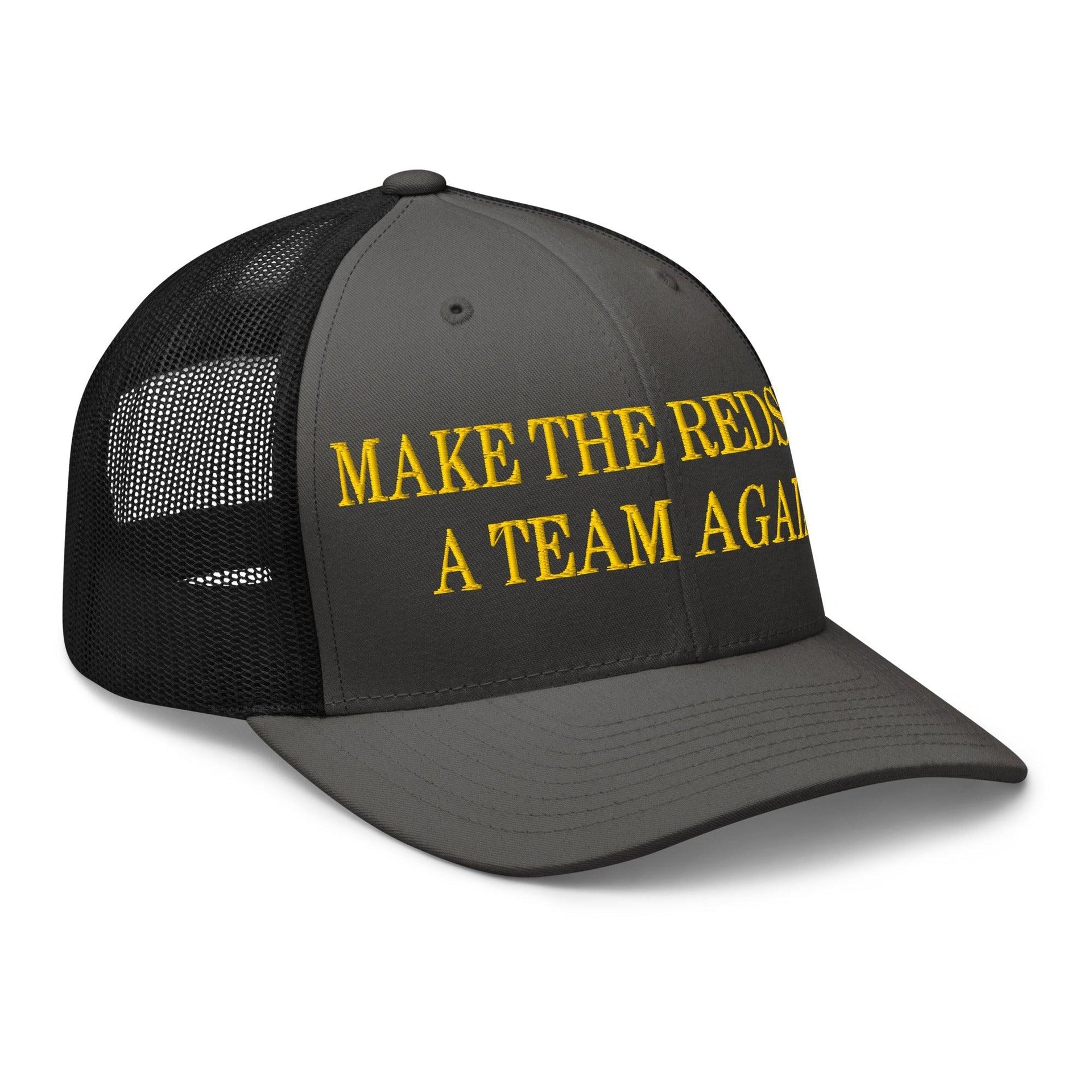 Make The Redskins a Team Again Embroidered Mesh Trucker Hat Capital Crowns LADs Make Again Trucker Hats