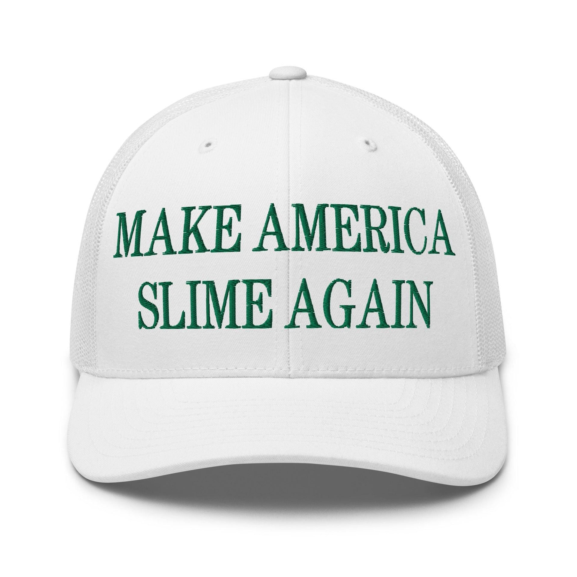 Make Us Slime Again Embroidered Mesh Trucker Hat Default Title Capital Crowns Make Again Trucker Hats