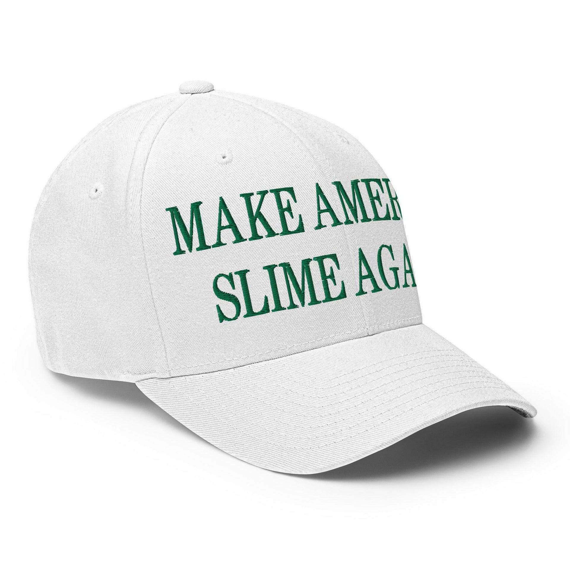 Make Us Slime Again Embroidered Stretch Fit Baseball Hat Capital Crowns Make Again Stretch Fit