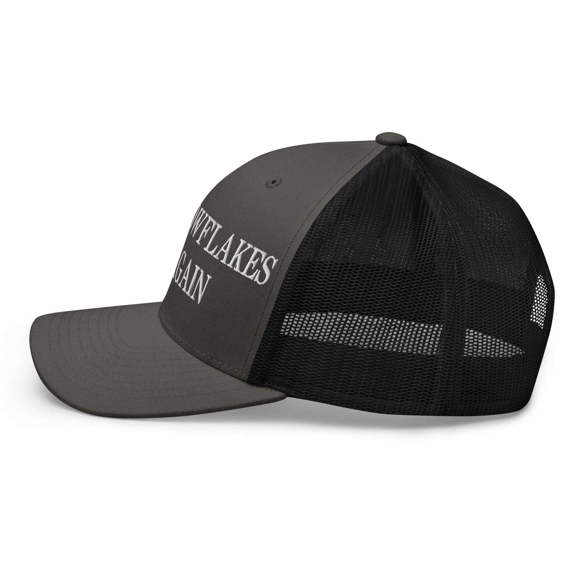 Make Snowflakes Cry Again Embroidered Mesh Trucker Hat Capital Crowns Make Again Trucker Hats