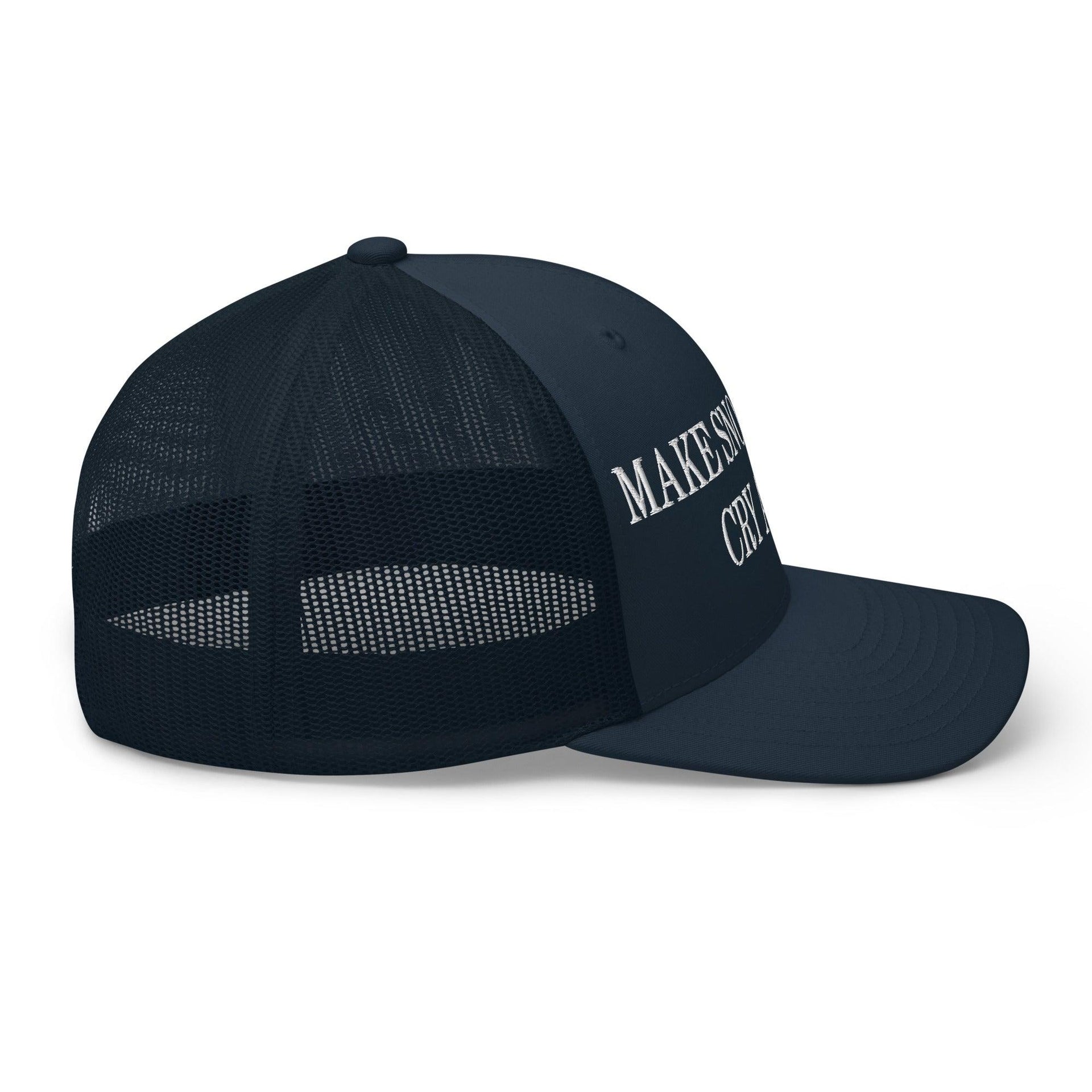 Make Snowflakes Cry Again Embroidered Mesh Trucker Hat Capital Crowns Make Again Trucker Hats