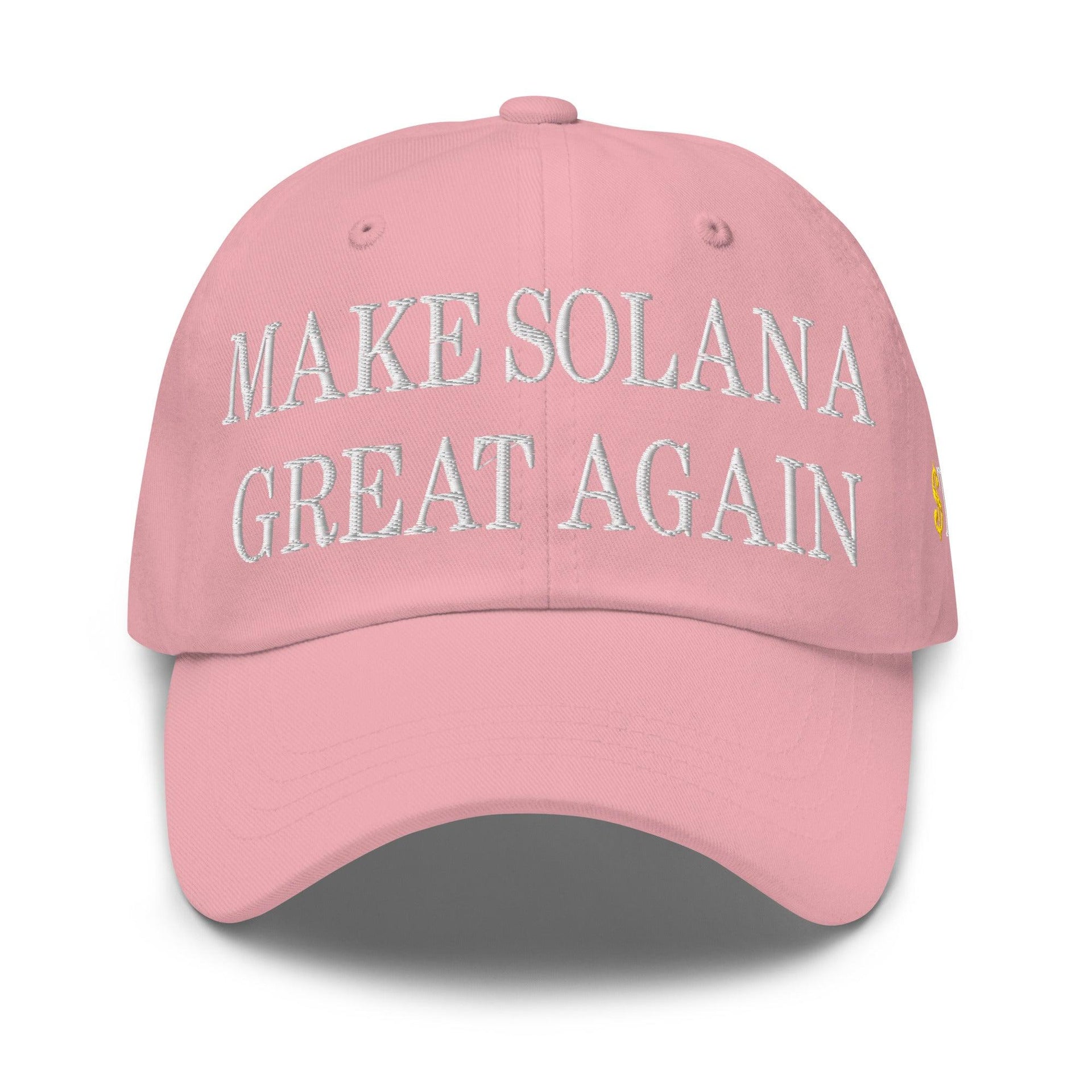 Make Solana Great Again $Trump Official Trump Meme Coin Embroidered Unstructured Dad Hat Capital Crowns Crypto Dad Hats LADs Make Again