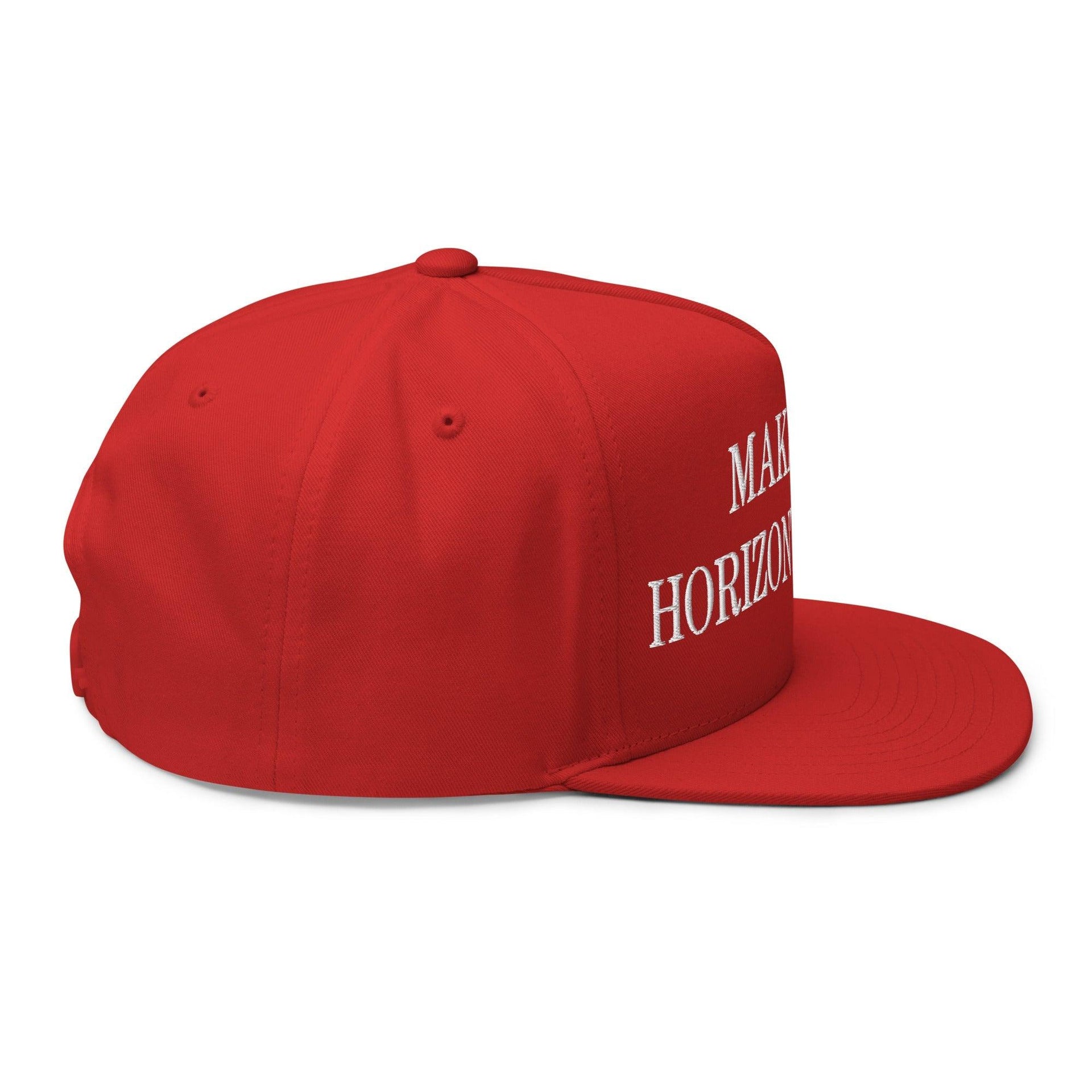 Make Video Horizontal Again Embroidered 5 Panel Flat Bill Brim Snapback Hat Capital Crowns LADs Make Again Snapback Hats