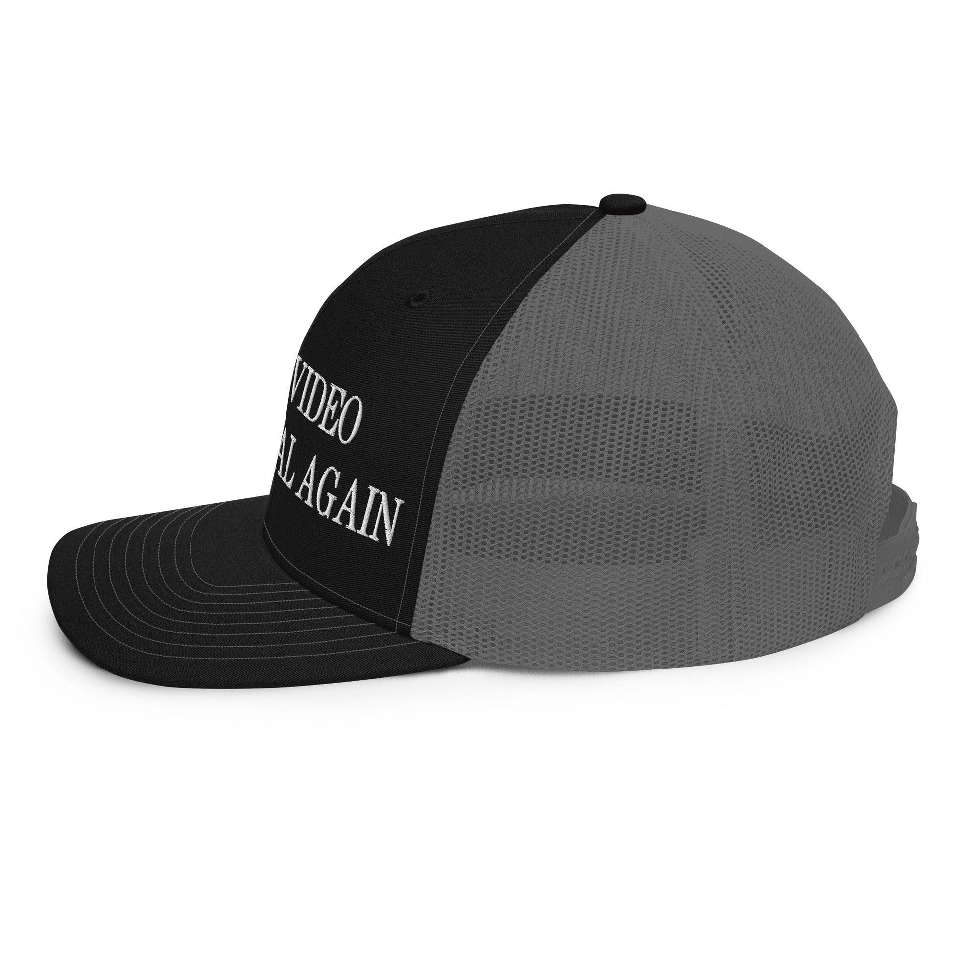 Make Video Horizontal Again Embroidered Classic Mesh Trucker Hat Capital Crowns LADs Make Again Trucker Hats