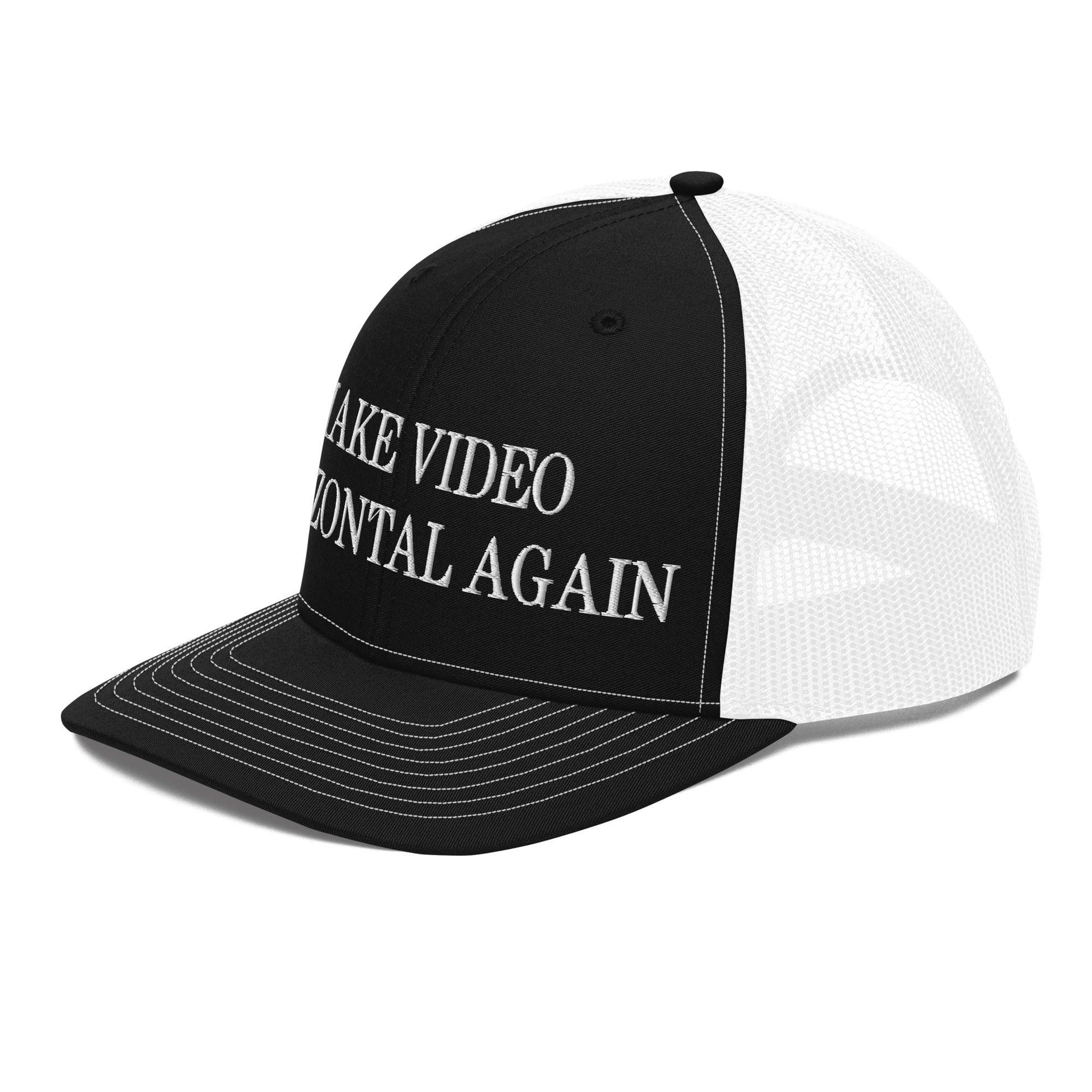 Make Video Horizontal Again Embroidered Classic Mesh Trucker Hat Capital Crowns LADs Make Again Trucker Hats
