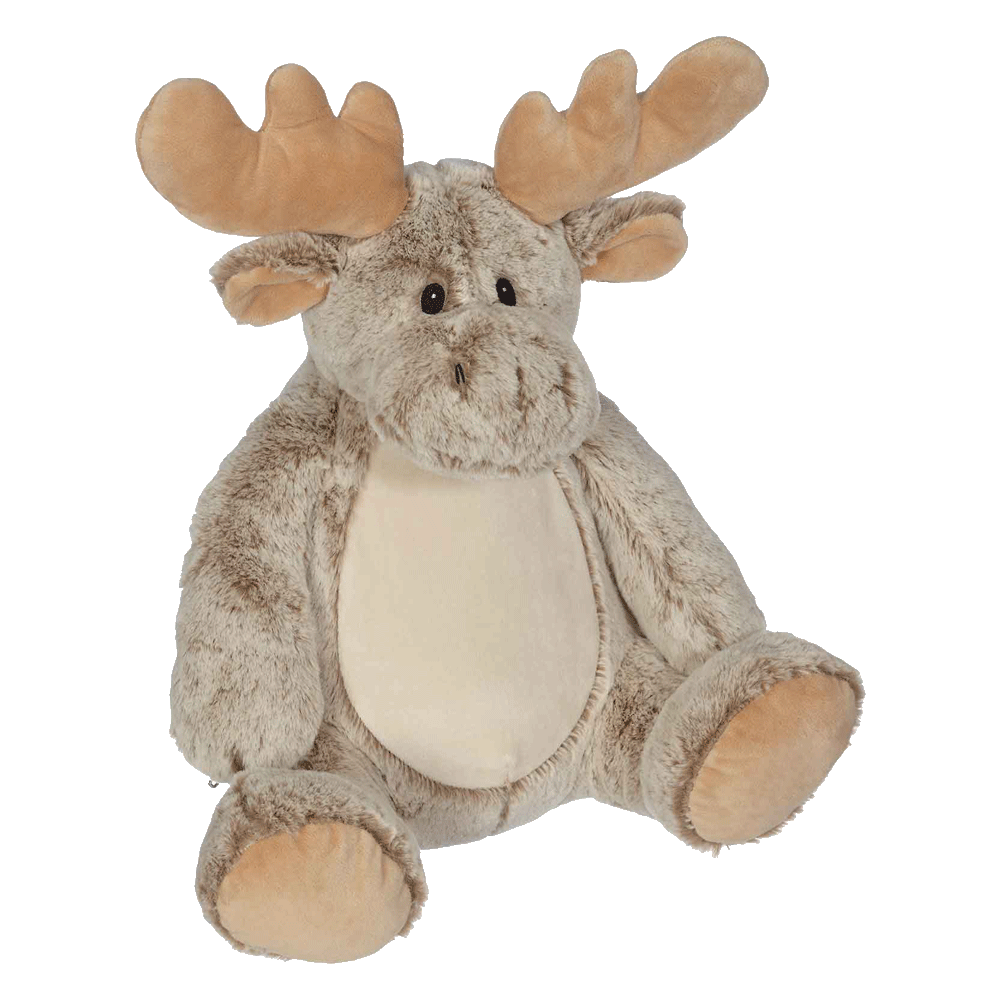 Mason Moose Buddy 16" cream embroidable moose