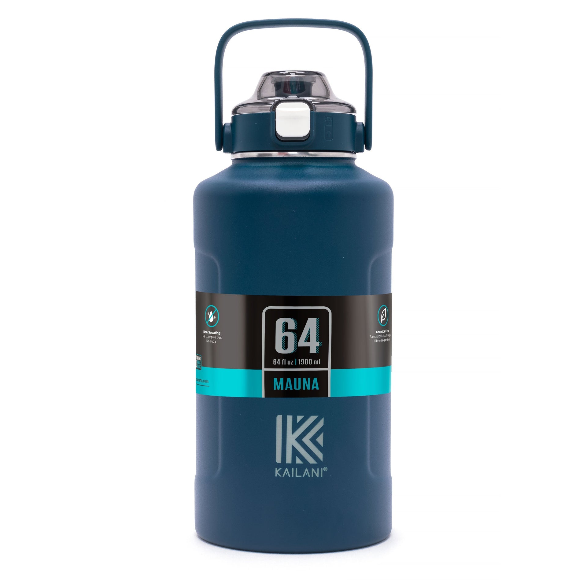 MAUNA Water Bottle - 1.9 L Six Pack Navy bottle FULL MSRP KAILANI