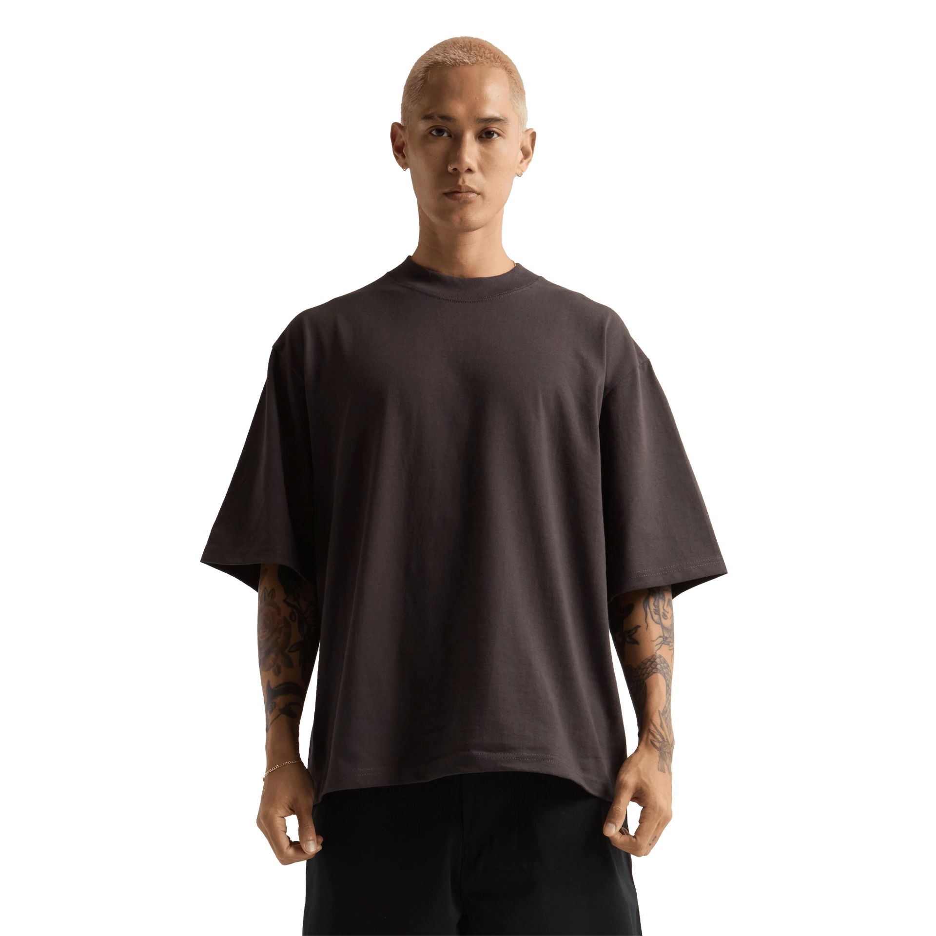 Max Heavyweight Oversized Short Sleeve tee Off Black COTTON Heavyweight MEN NEW ARRIVALS newarrivals OVERSIZED Shaka Wear SHORTSLEEVES