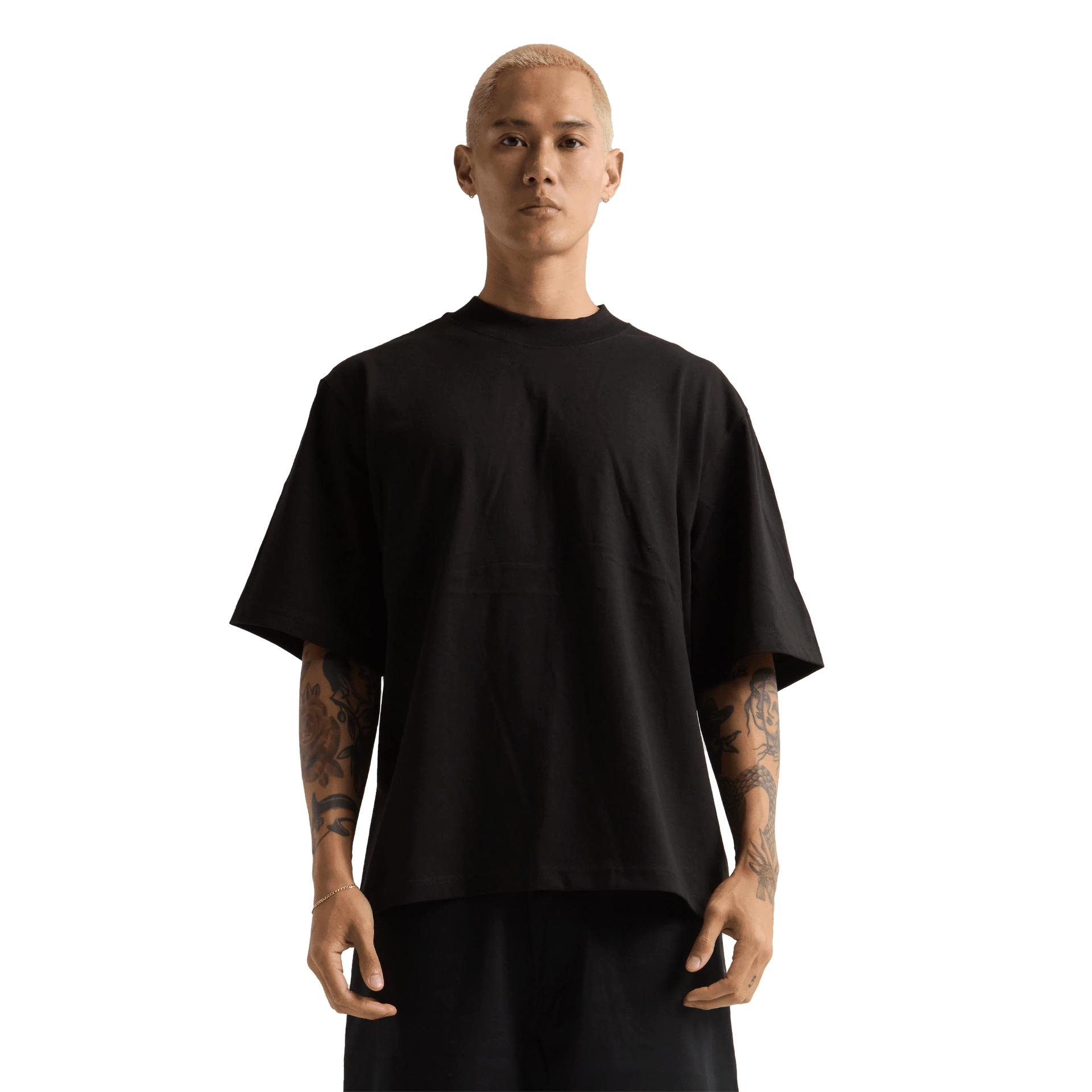 Max Heavyweight Oversized Short Sleeve tee Black COTTON Heavyweight MEN NEW ARRIVALS newarrivals OVERSIZED Shaka Wear SHORTSLEEVES