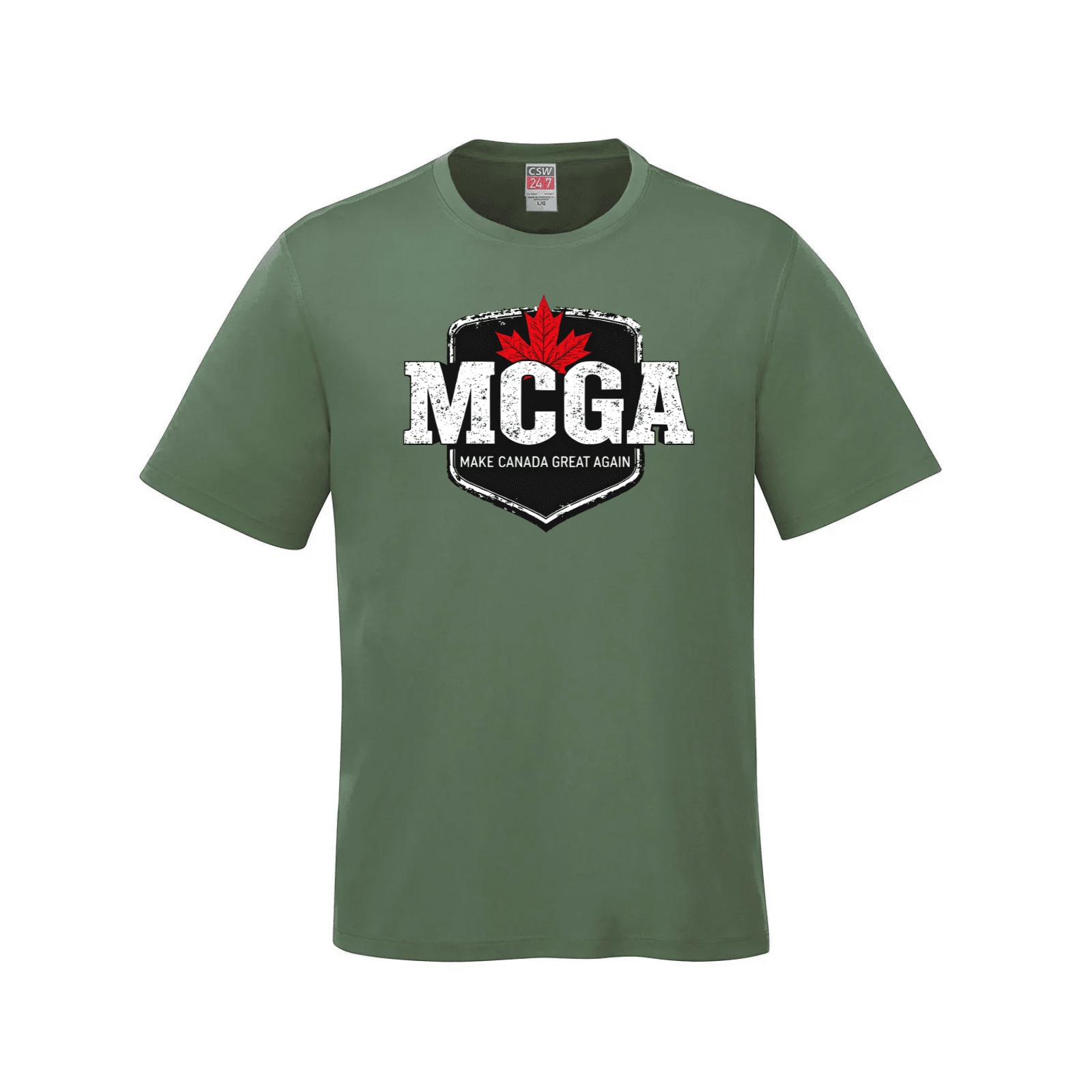 MCGA - Make Canada Great Again T-Shirt - 02 Fatigue Green Canada Make Canada Great Again MCGA T-Shirts - Premium