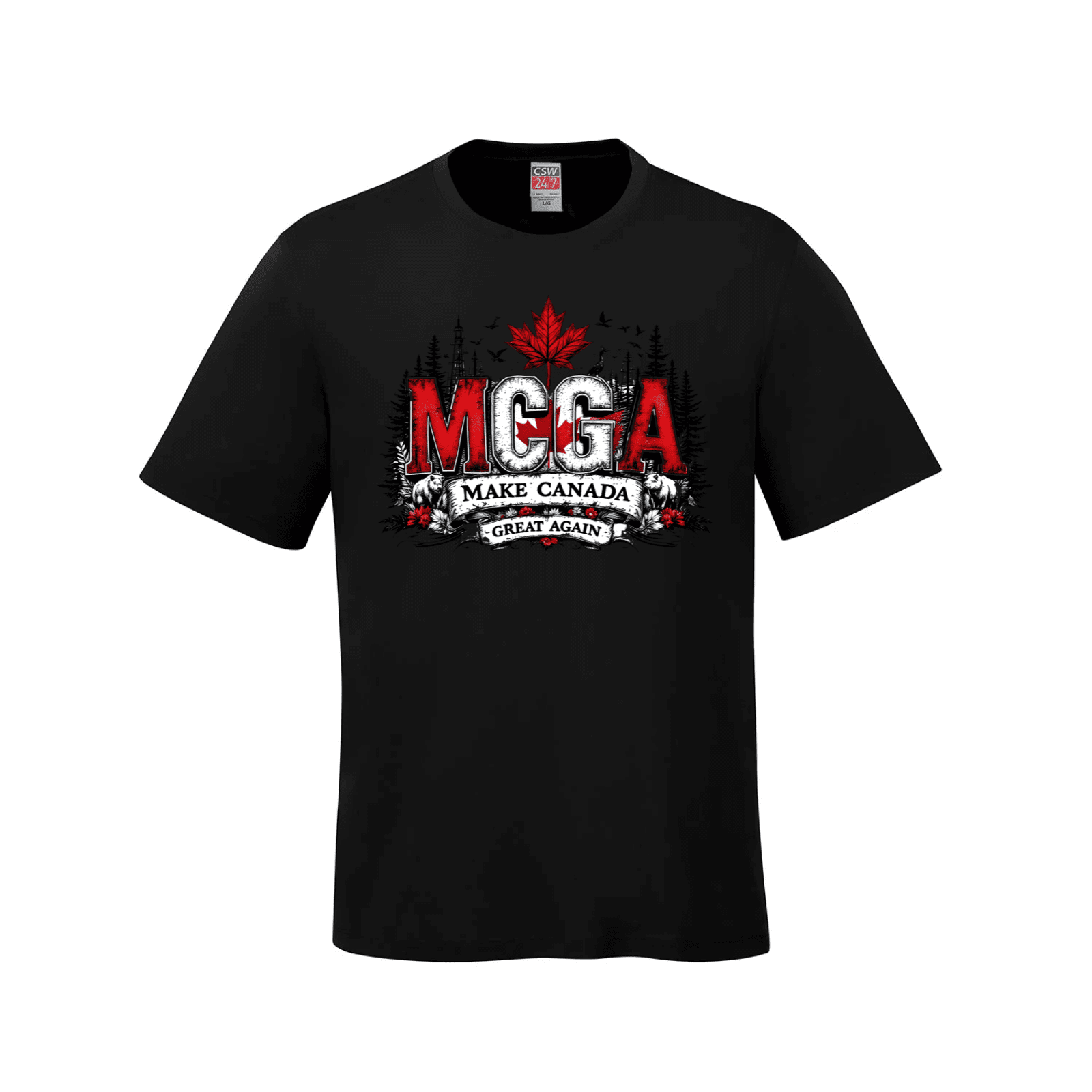 MCGA - Make Canada Great Again T-Shirt - 03 Black Canada Make Canada Great Again MCGA T-Shirts - Premium