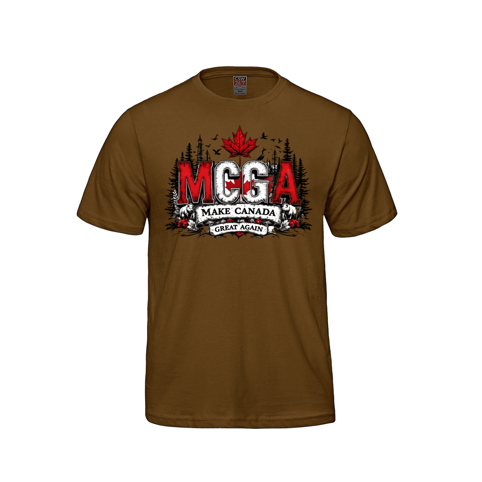 MCGA - Make Canada Great Again T-Shirt - 03 Caramel Canada Make Canada Great Again MCGA T-Shirts - Premium