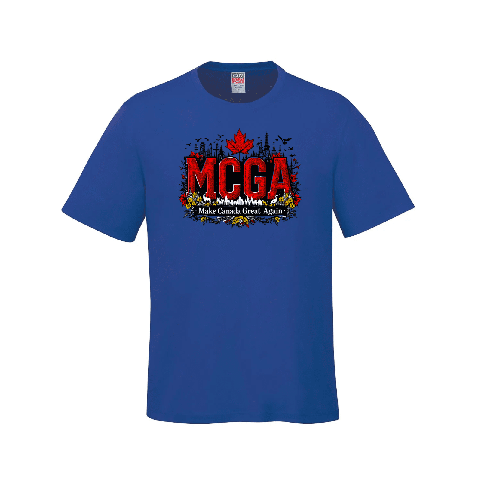 MCGA Make Canada Great Again T-Shirt - 09 Blue Canada Make Canada Great Again MCGA T-Shirts - Premium