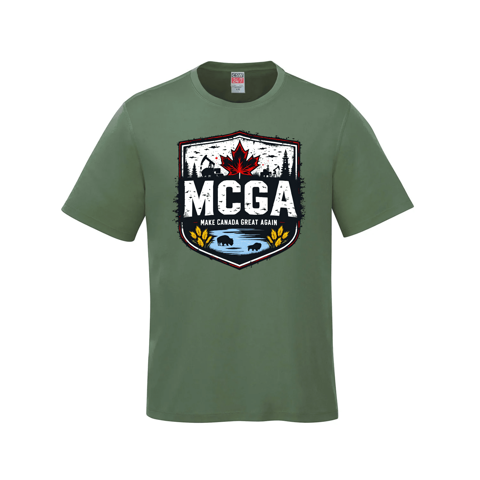 MCGA Western Heritage Tee – Honoring Canada’s Heartland - 05 Canada Make Canada Great Again MCGA T-Shirts - Premium