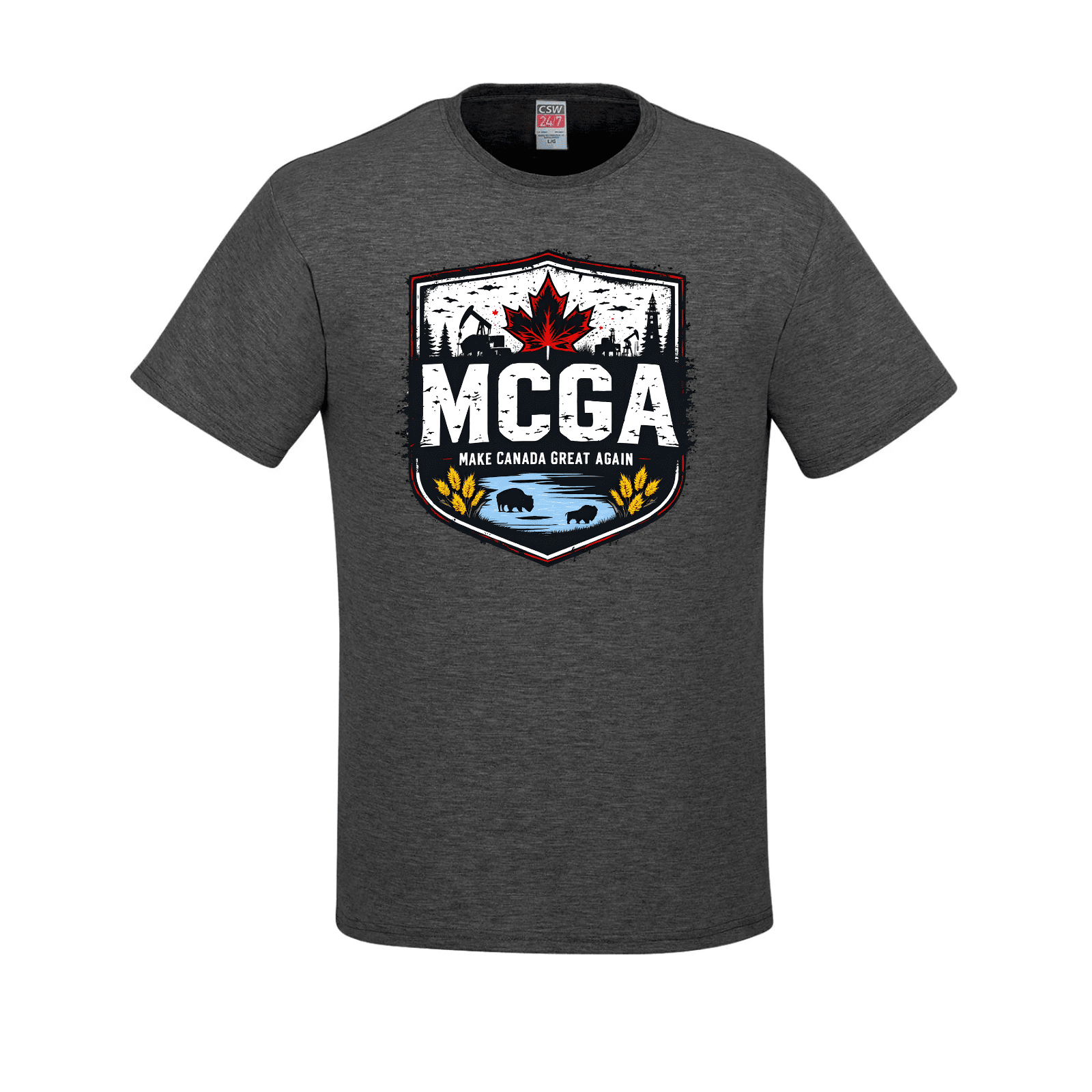 MCGA Western Heritage Tee – Honoring Canada’s Heartland - 05 Canada Make Canada Great Again MCGA T-Shirts - Premium