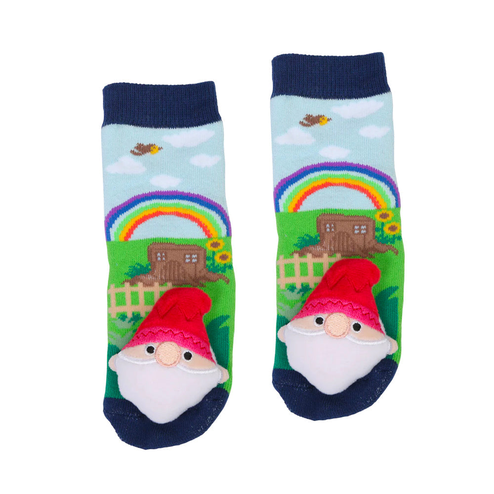 Messy Moose Socks, Gnome, 6 Pack Gnome Messy Moose Socks Slipper Socks