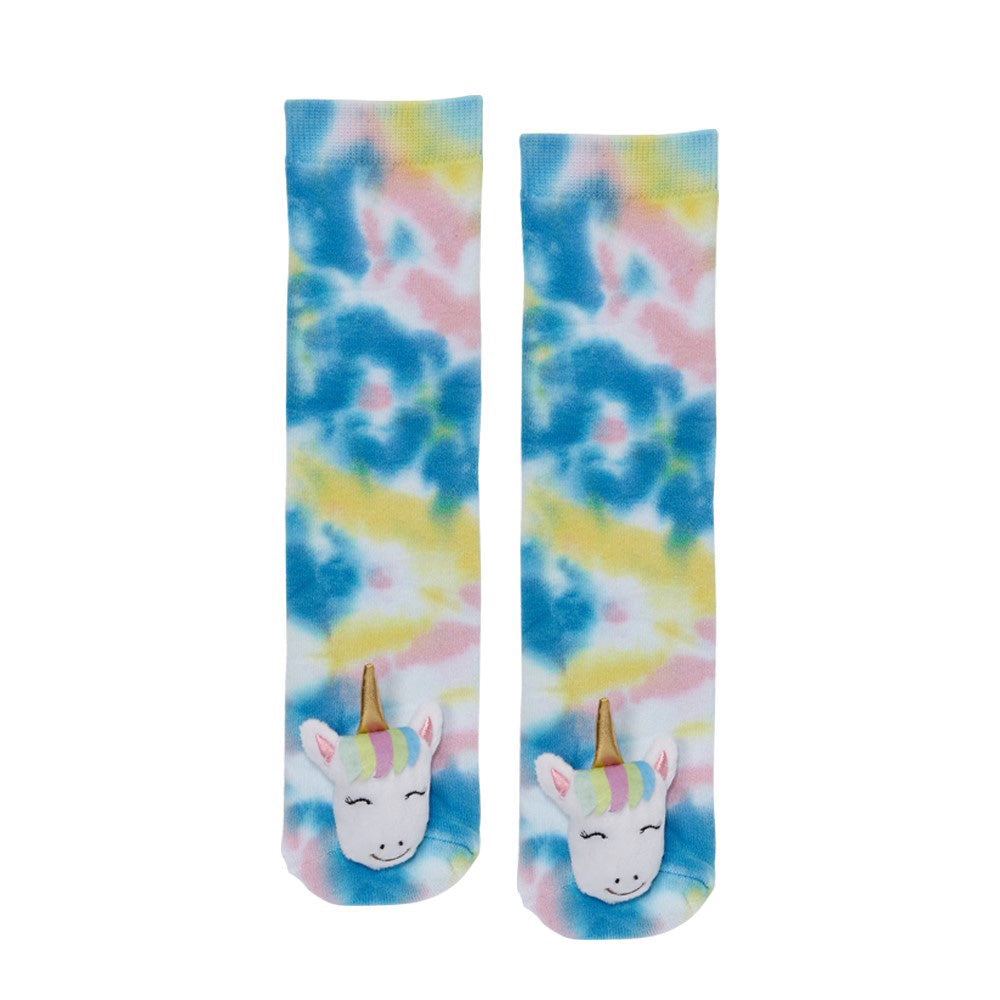 Messy Moose Socks, Unicorn Tie Dye, 6 Pack Messy Moose Socks Slipper Socks tie dye unicorn