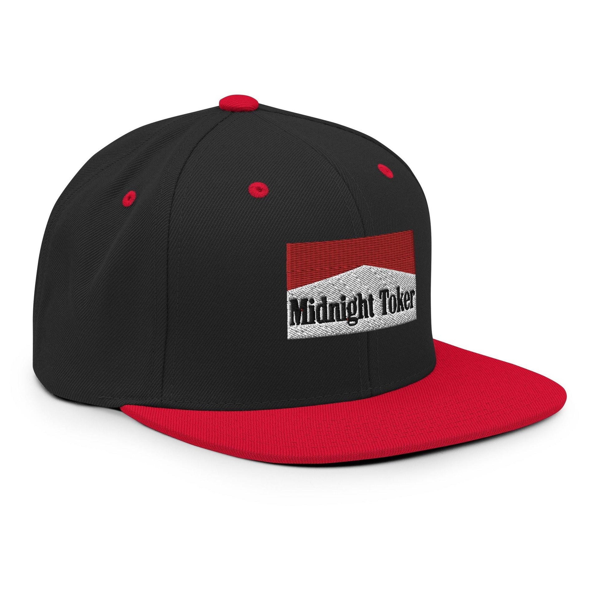 Midnight Toker Bill Brim Snapback Hat Capital Crowns Funny Snapback Hats
