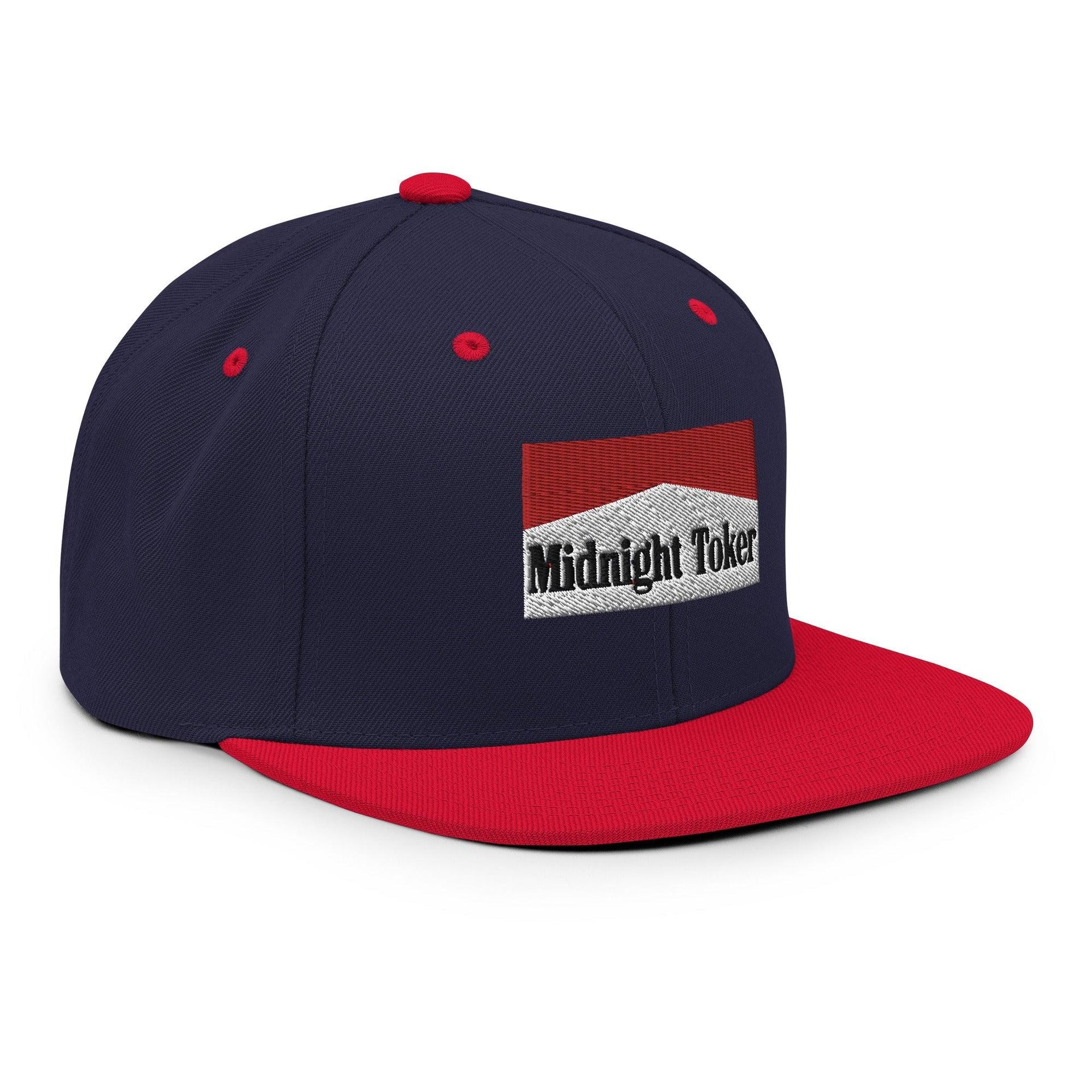 Midnight Toker Bill Brim Snapback Hat Capital Crowns Funny Snapback Hats