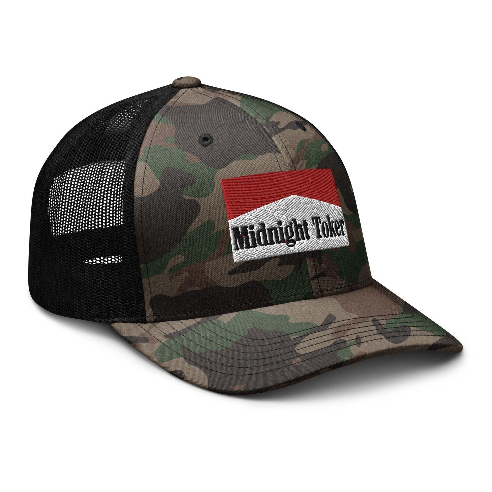 Midnight Toker Camo Trucker Hat Capital Crowns Funny Trucker Hats
