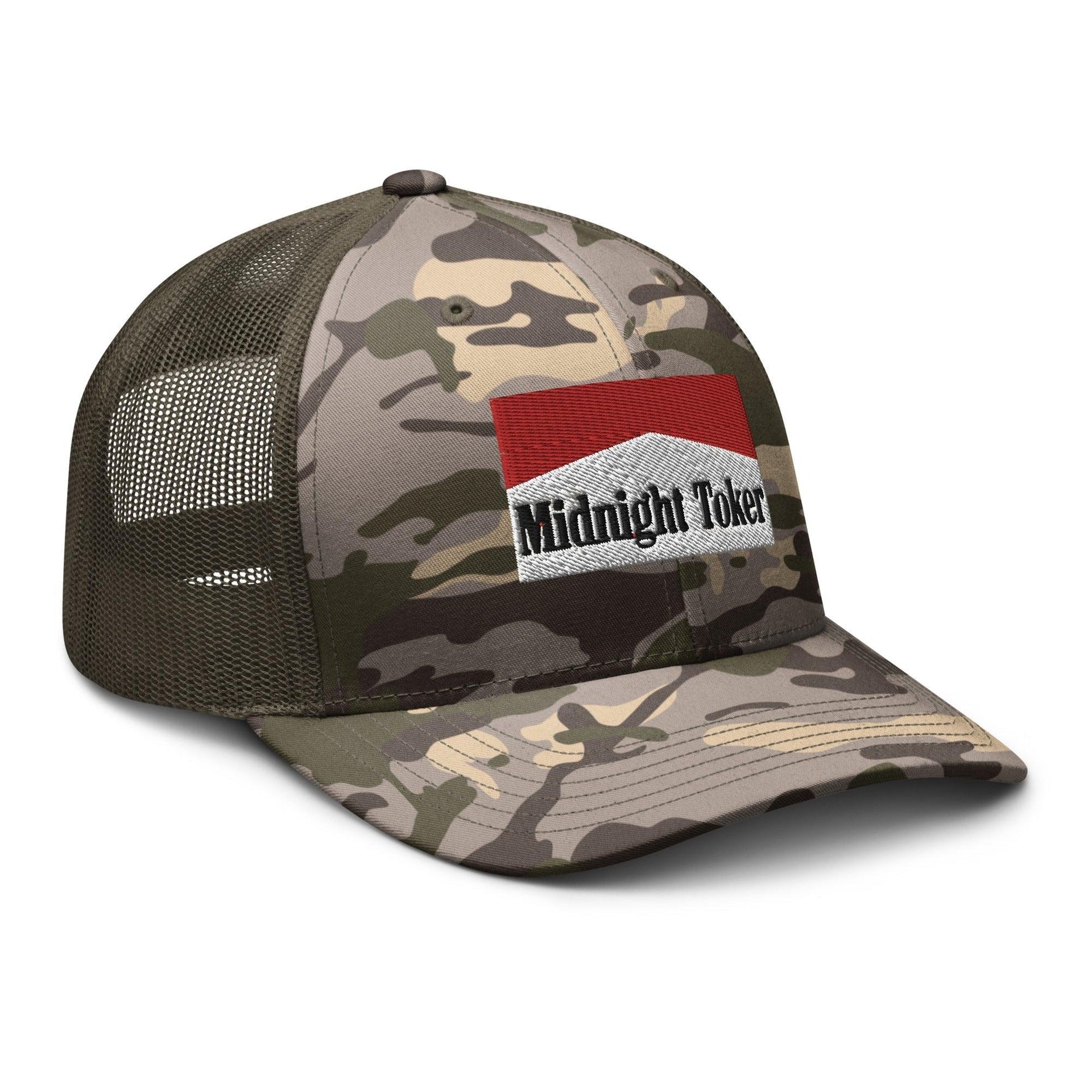 Midnight Toker Camo Trucker Hat Capital Crowns Funny Trucker Hats