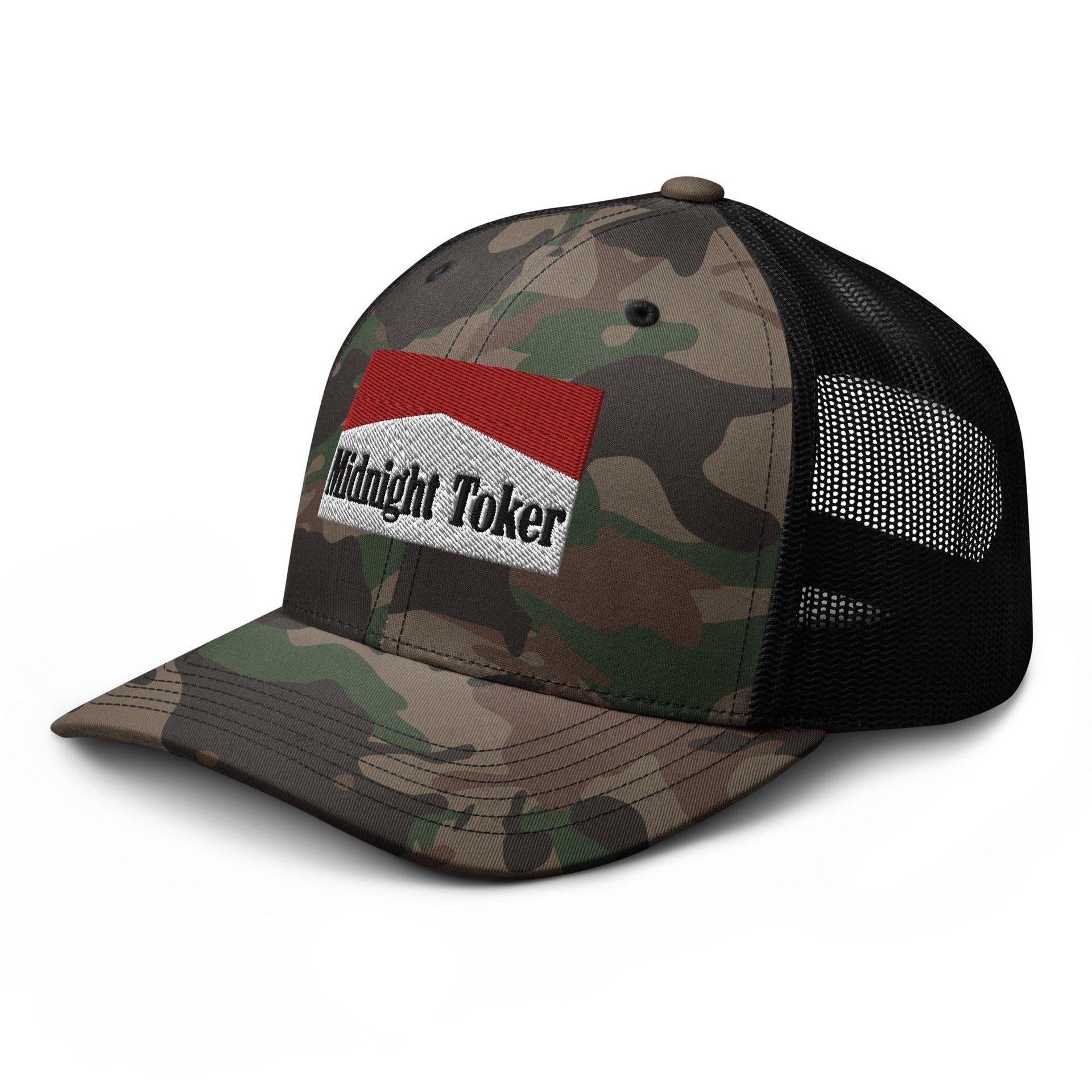 Midnight Toker Camo Trucker Hat Capital Crowns Funny Trucker Hats