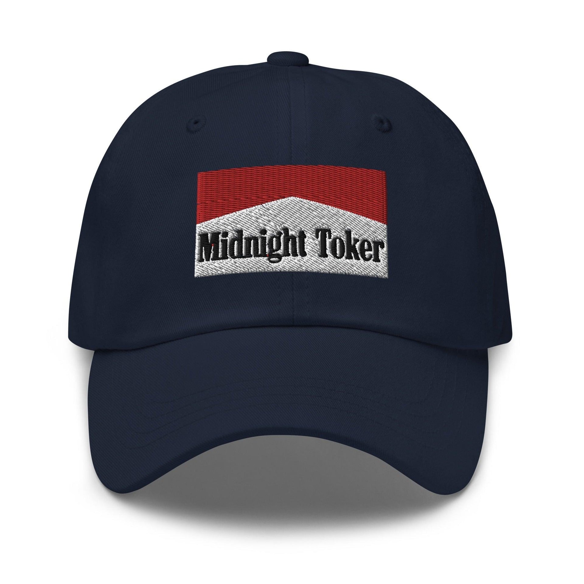 Midnight Toker Dad Hat Navy Capital Crowns Dad Hats Funny