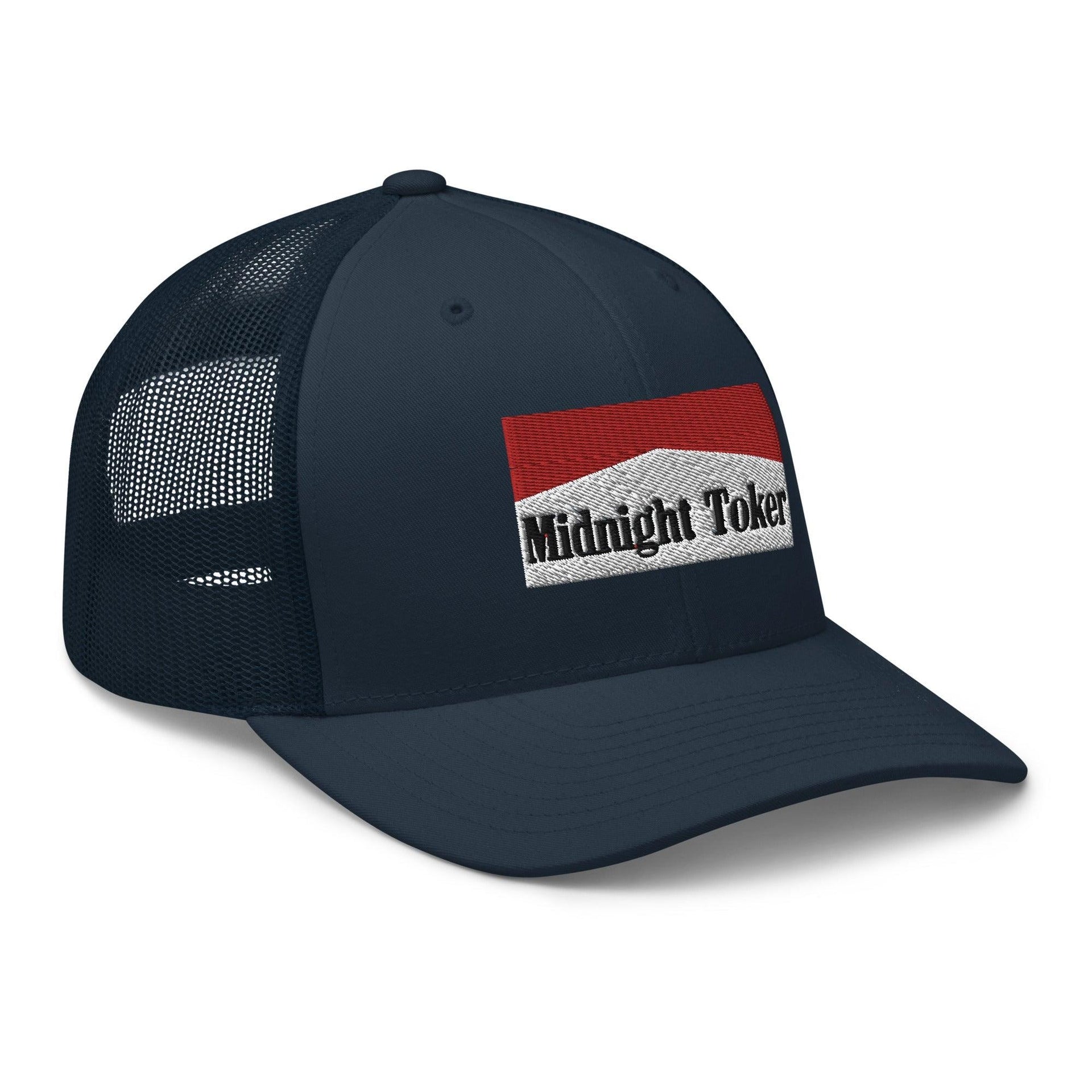 Midnight Toker Retro Trucker Hat Capital Crowns Funny Trucker Hats