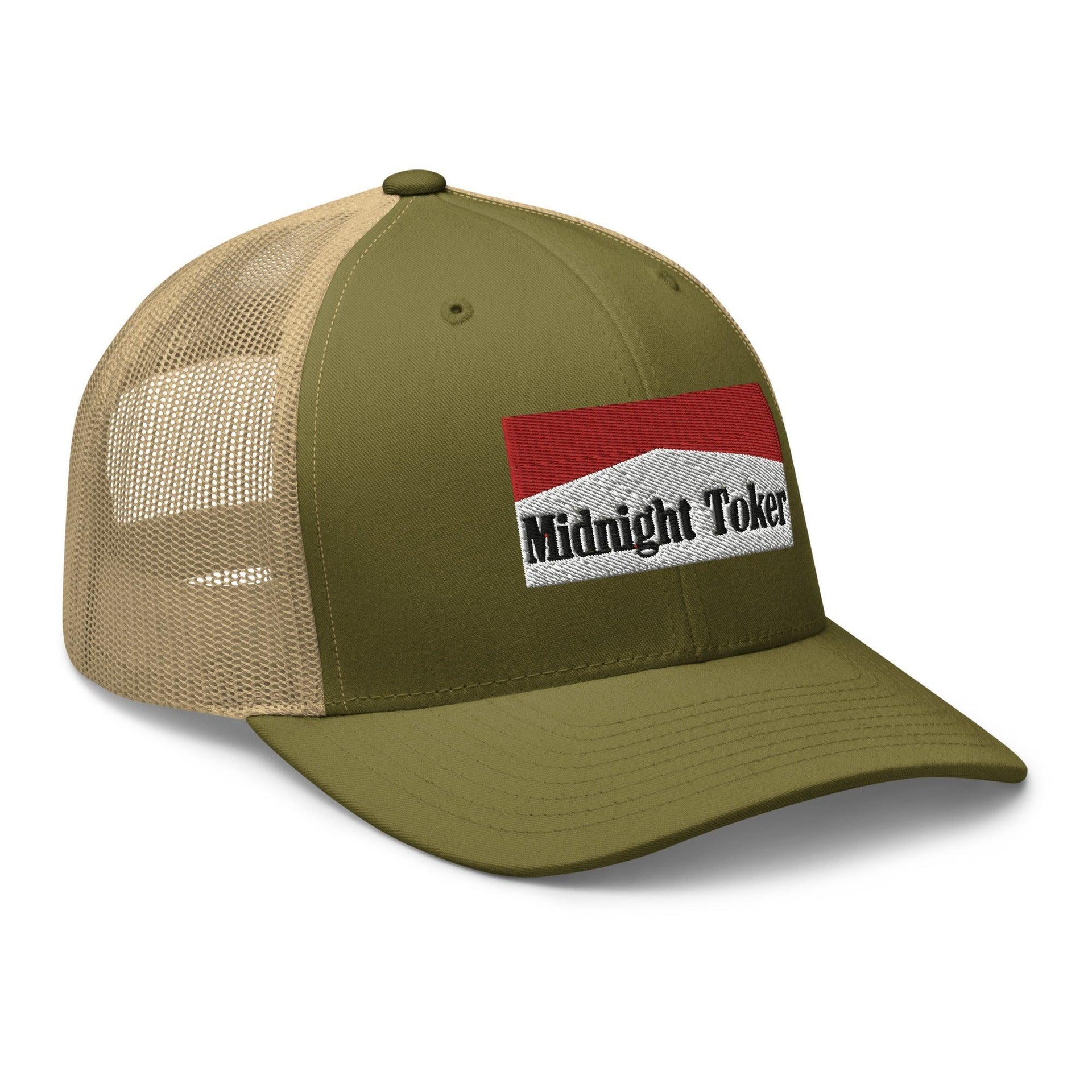 Midnight Toker Retro Trucker Hat Capital Crowns Funny Trucker Hats