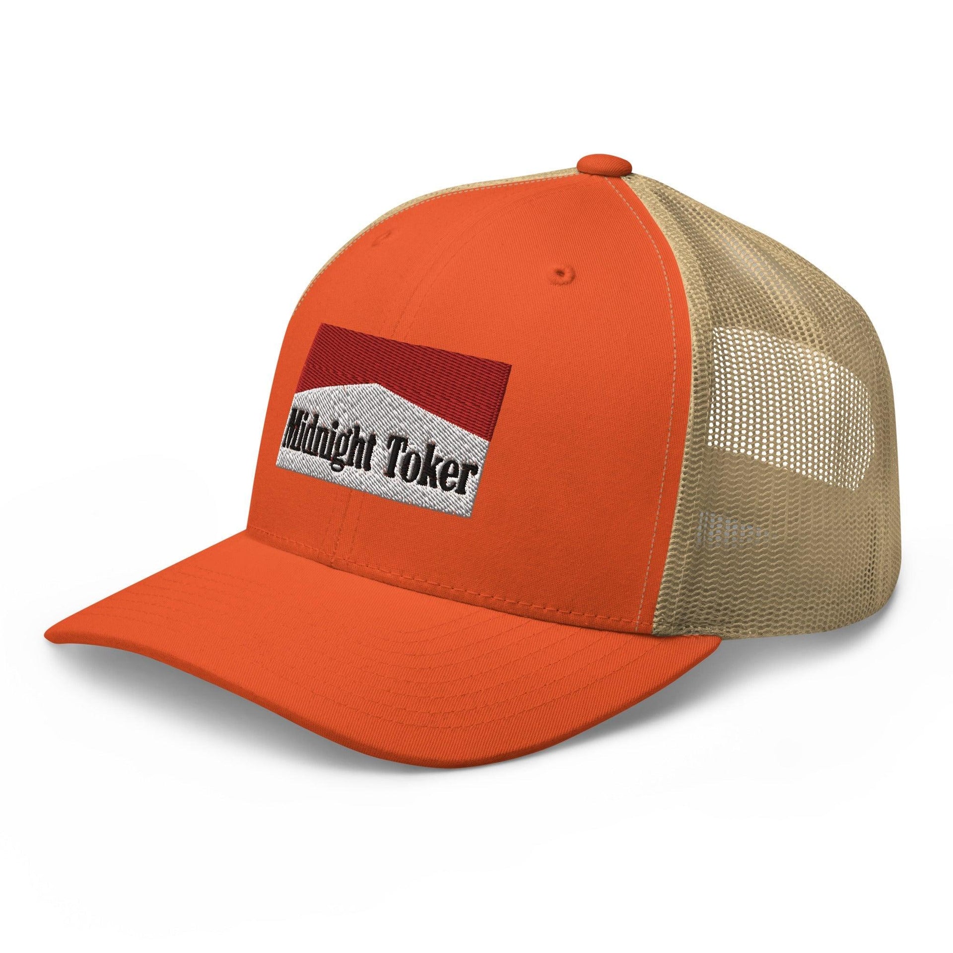 Midnight Toker Retro Trucker Hat Capital Crowns Funny Trucker Hats