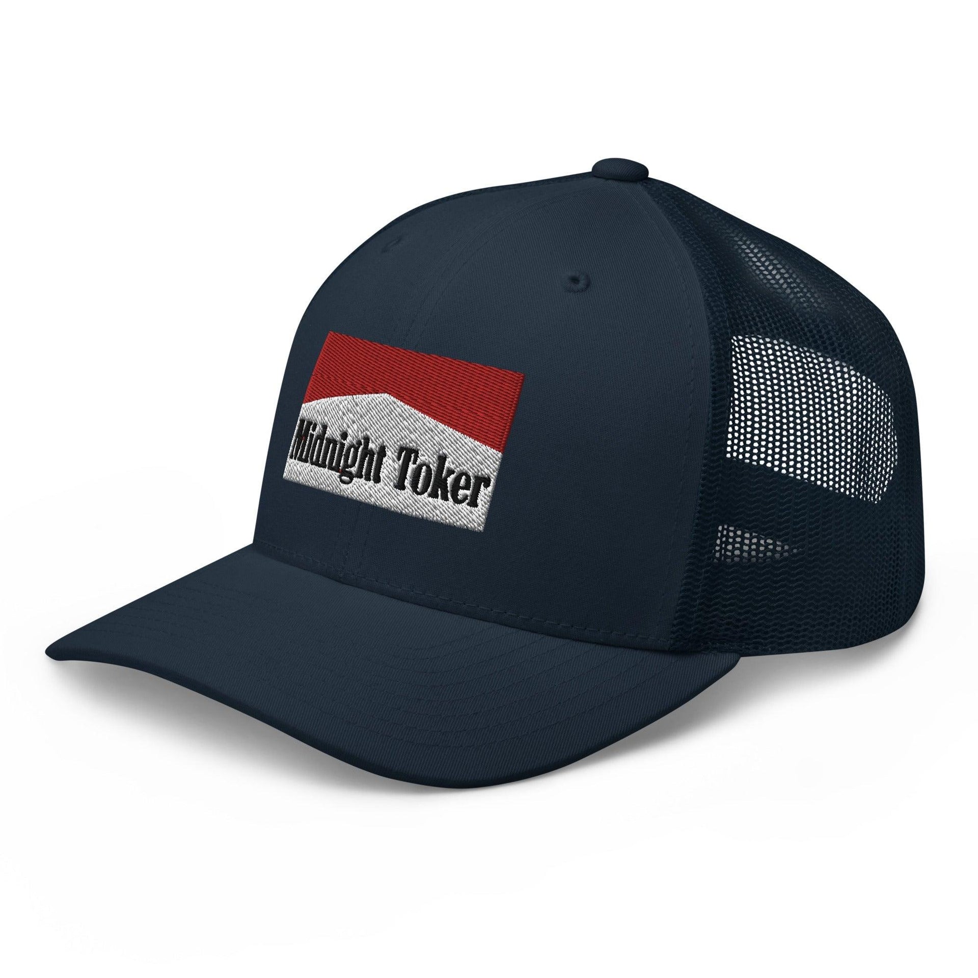 Midnight Toker Retro Trucker Hat Capital Crowns Funny Trucker Hats