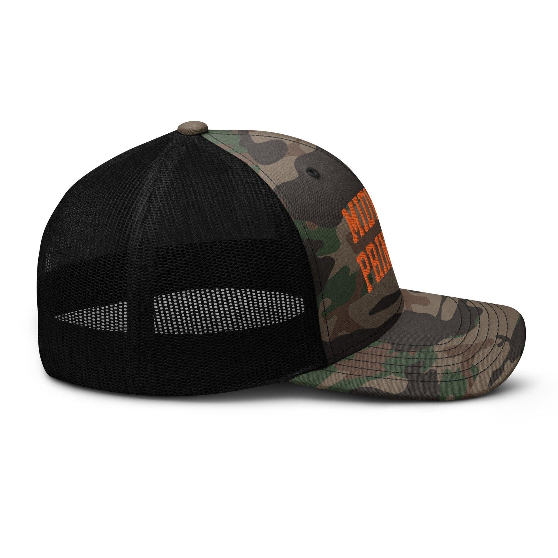 Midwest Princess Orange Camouflage Trucker Hat Capital Crowns Funny Orange Camo Trucker Hats
