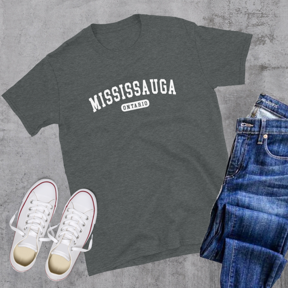 Mississauga ON College Tee Canadian City Apparel