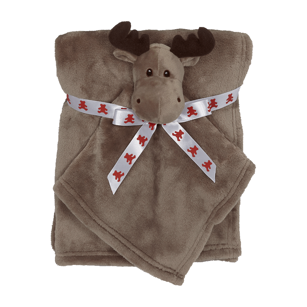 Moose Blankey Buddy Set blankey brown embroidable moose