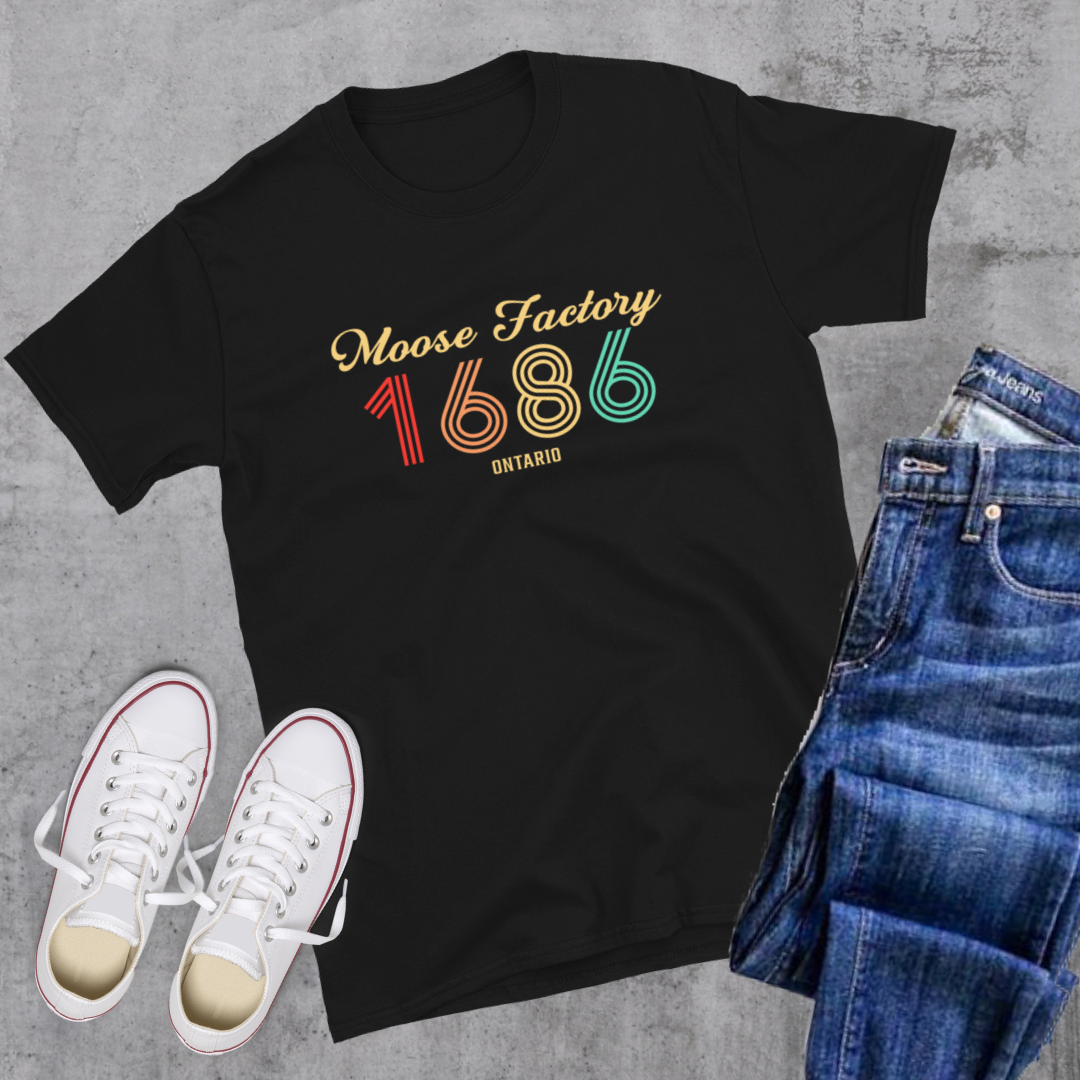 Moose Factory Vintage Tee Black Canadian City Apparel